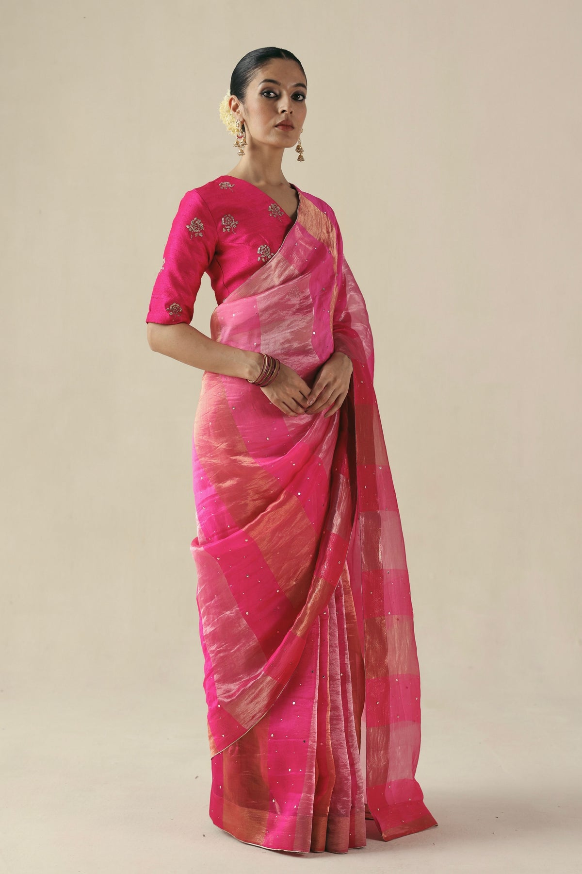 Fuchsia Amber Saree