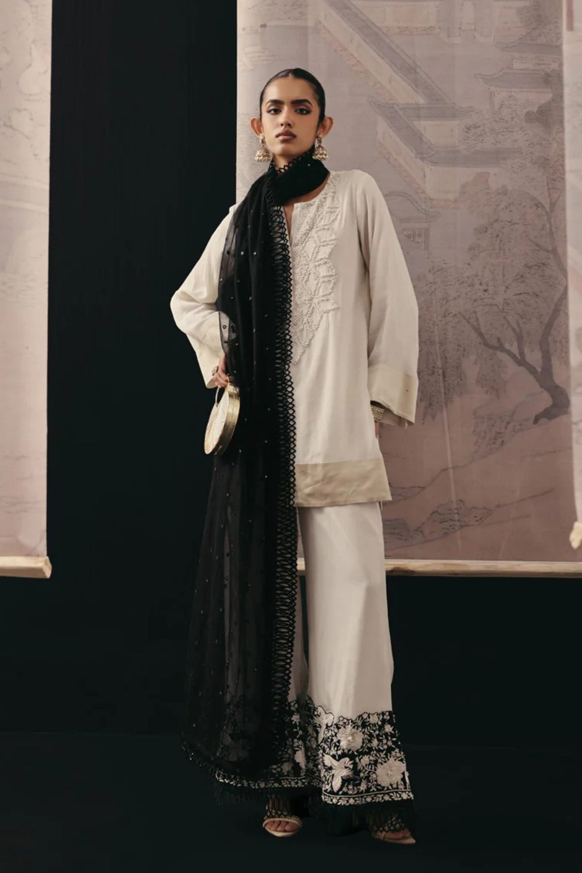 Beige Gaara Palazzos