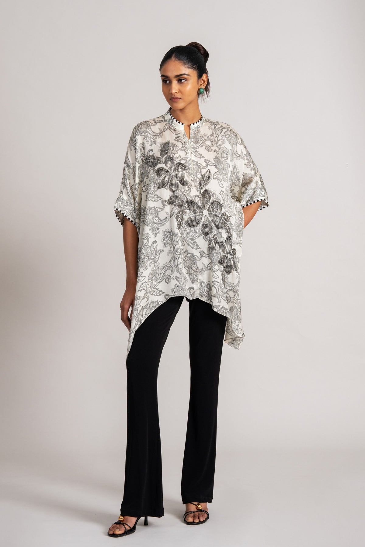 Astra Handkerchief Printed Tunic Set