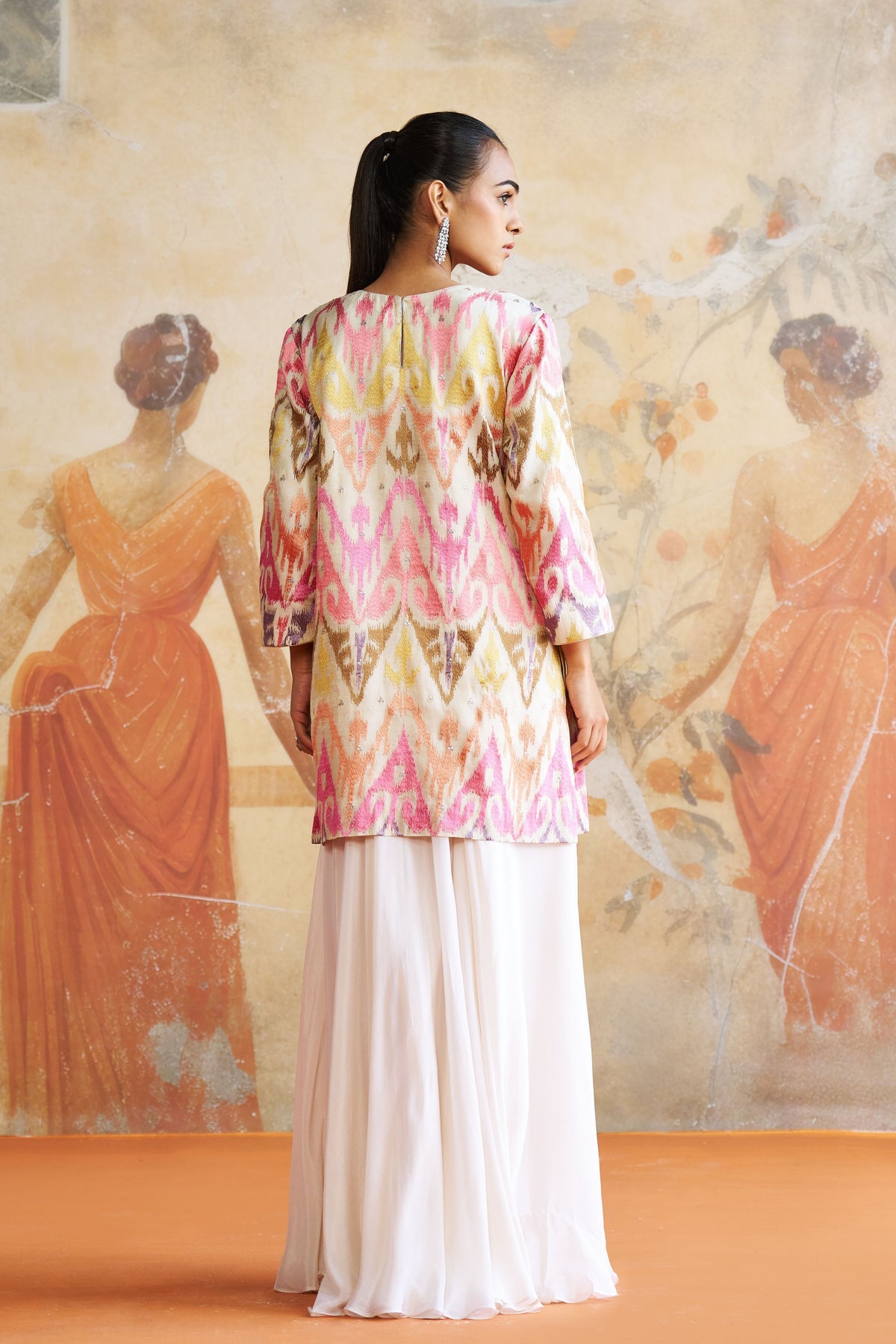 Jeweled Flowy Sharara Set.