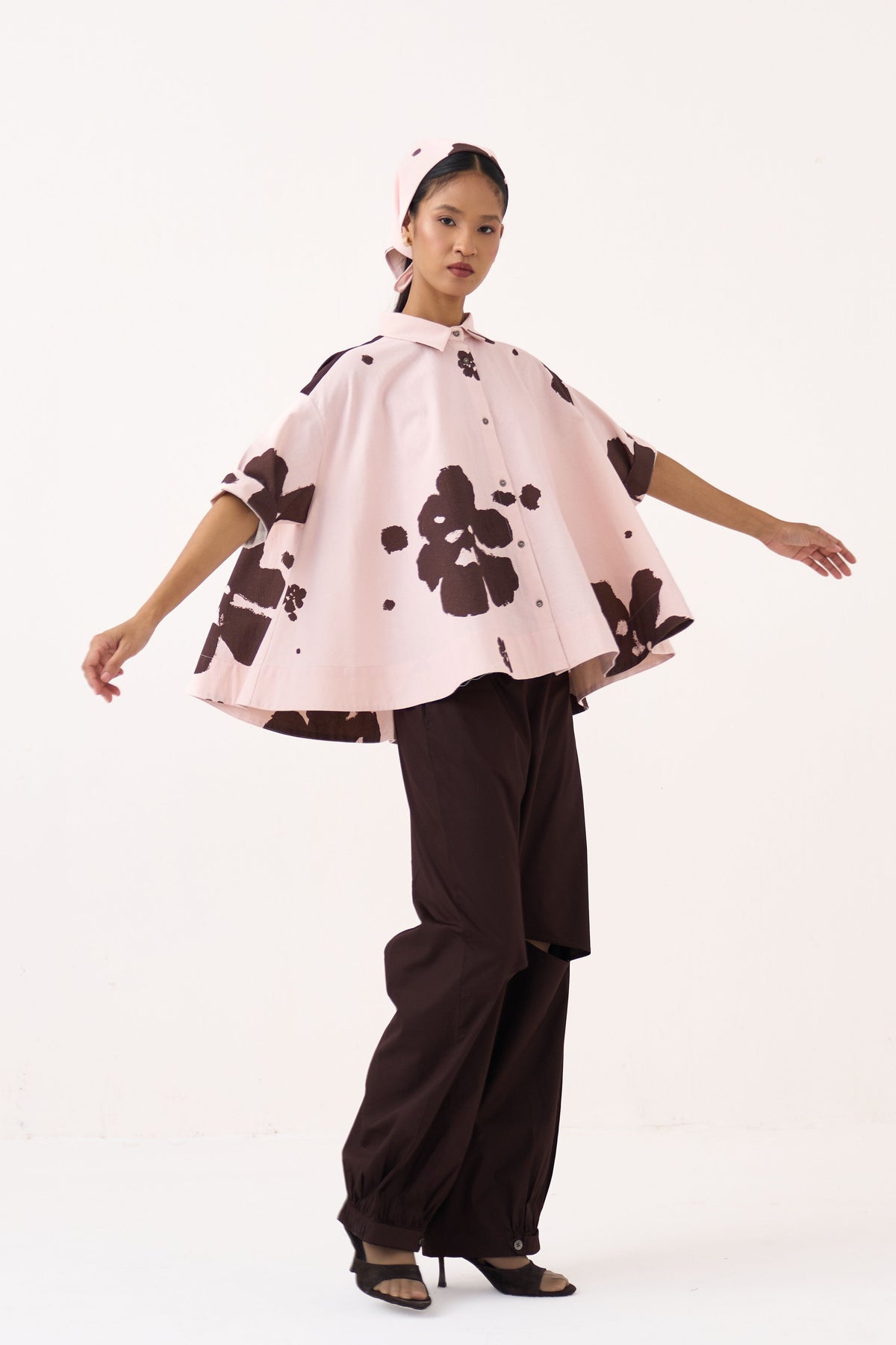 Floral Wide Hem Shirt