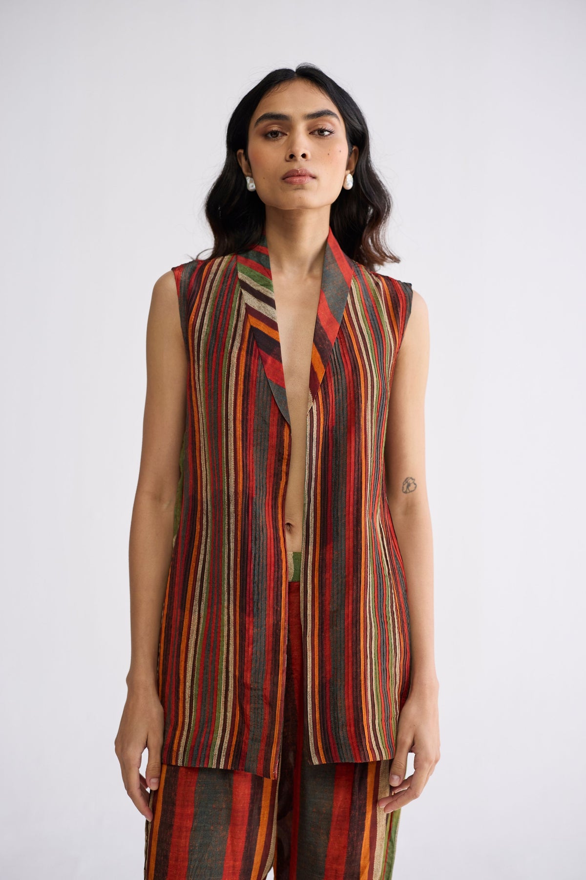 Jilian Pintucks Jacket Set
