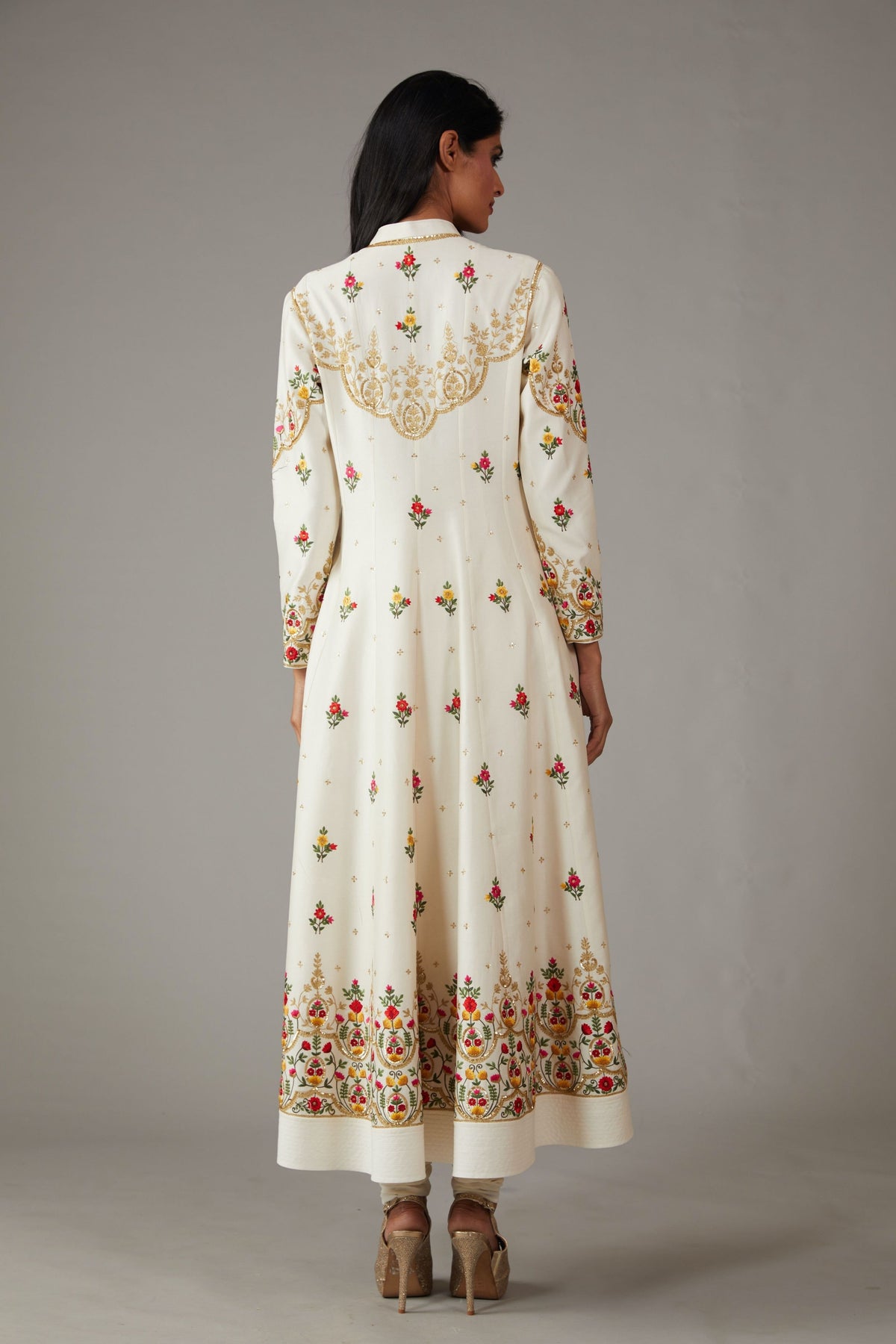 Ivory Anarkali Set