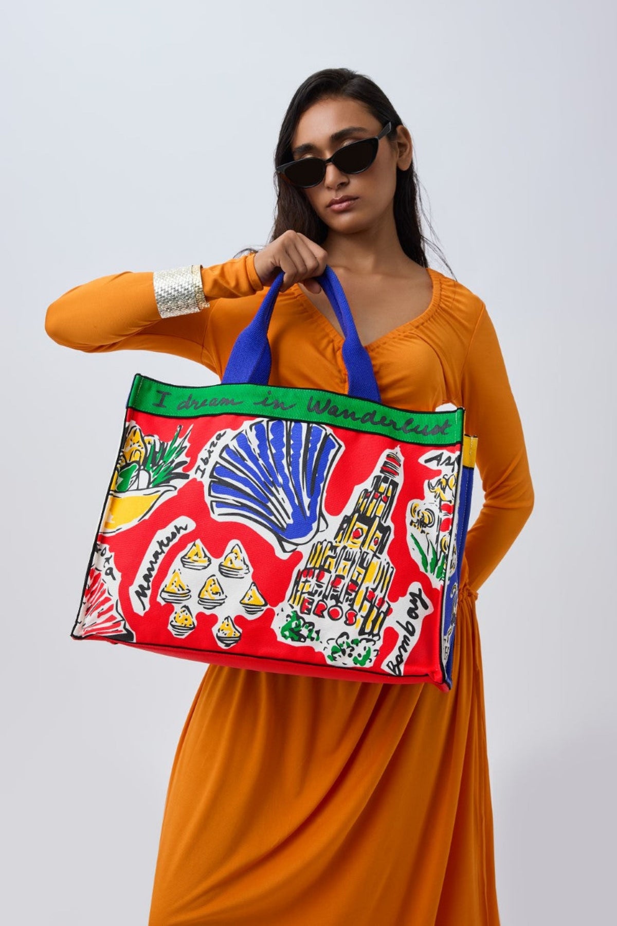The Wanderlust in Multi in Colour Bag