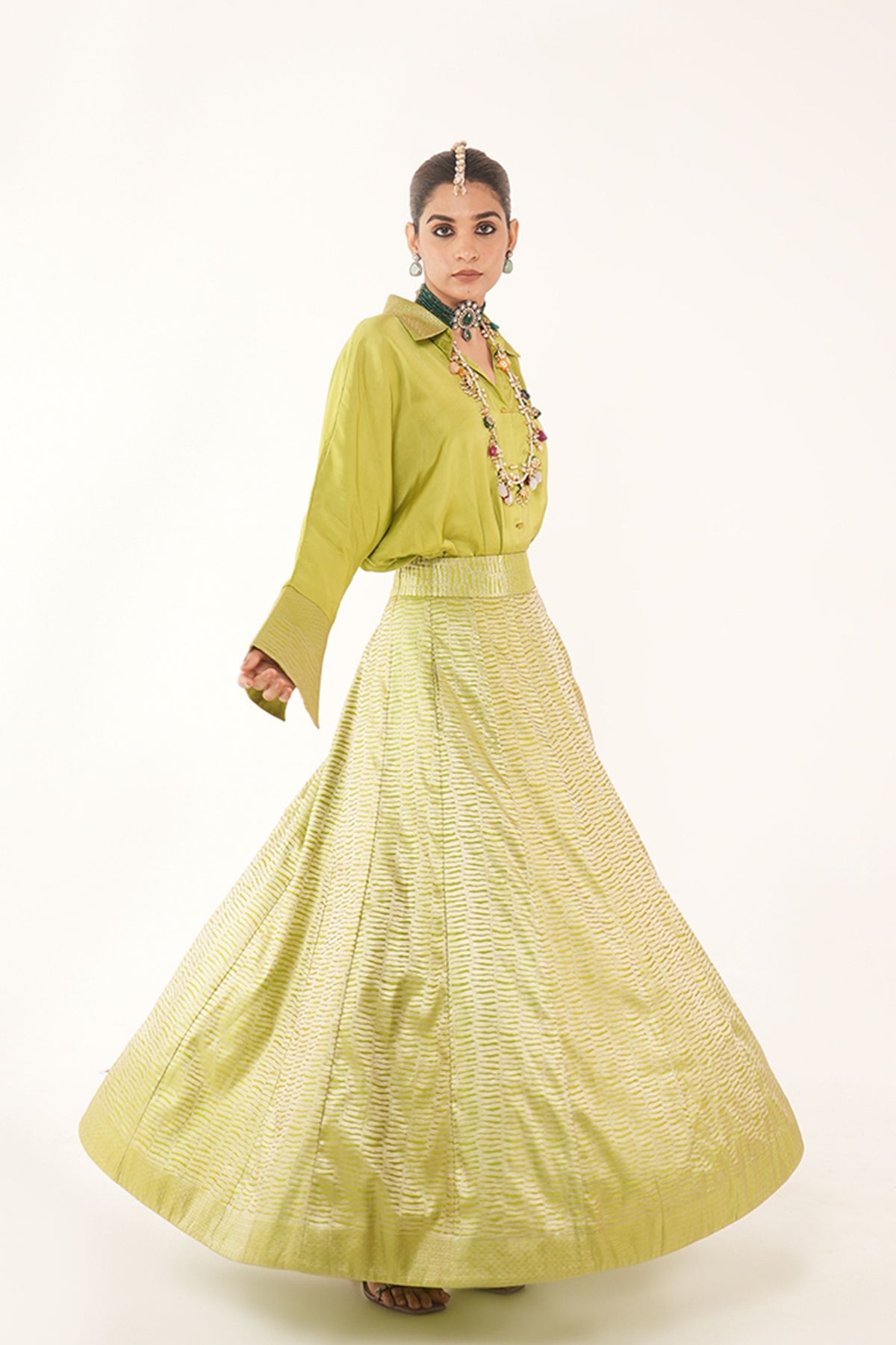 Gurleen Green Lehenga Set
