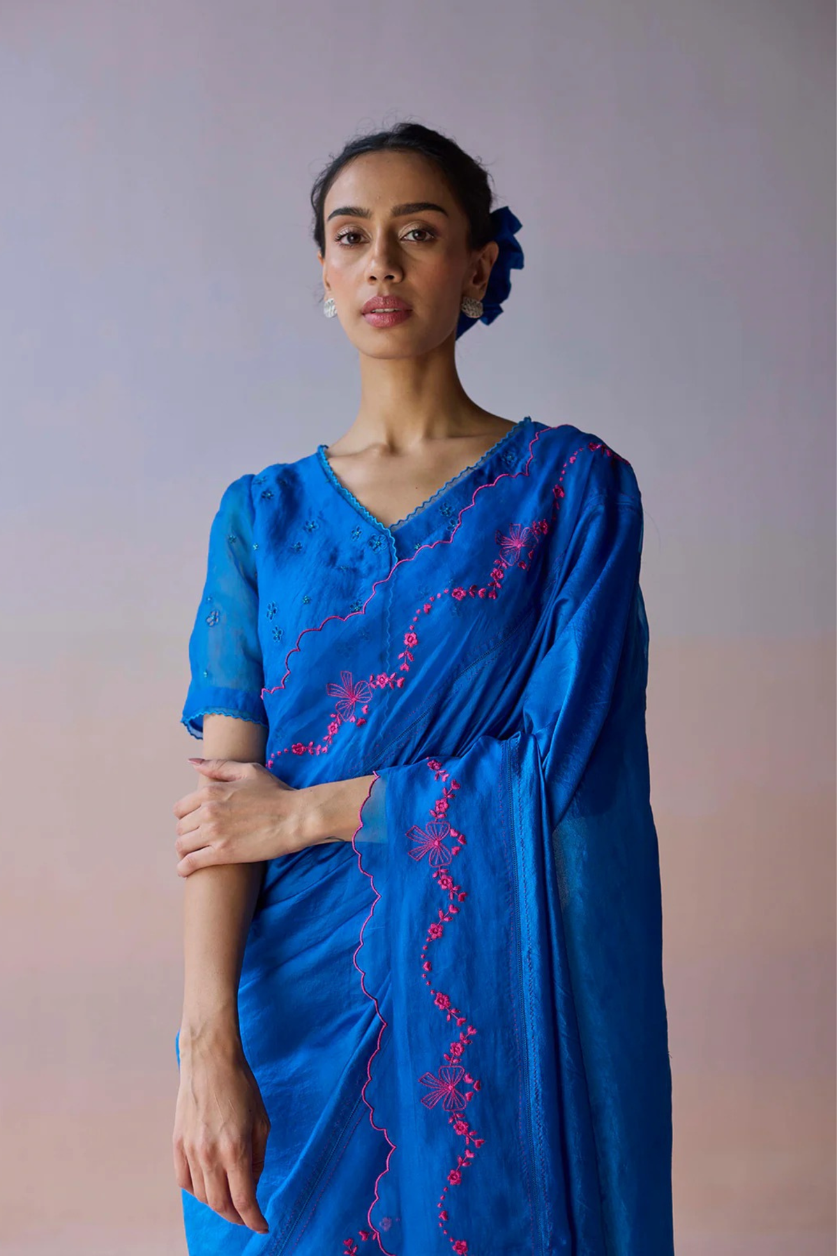 Moonglade Embroidered Saree