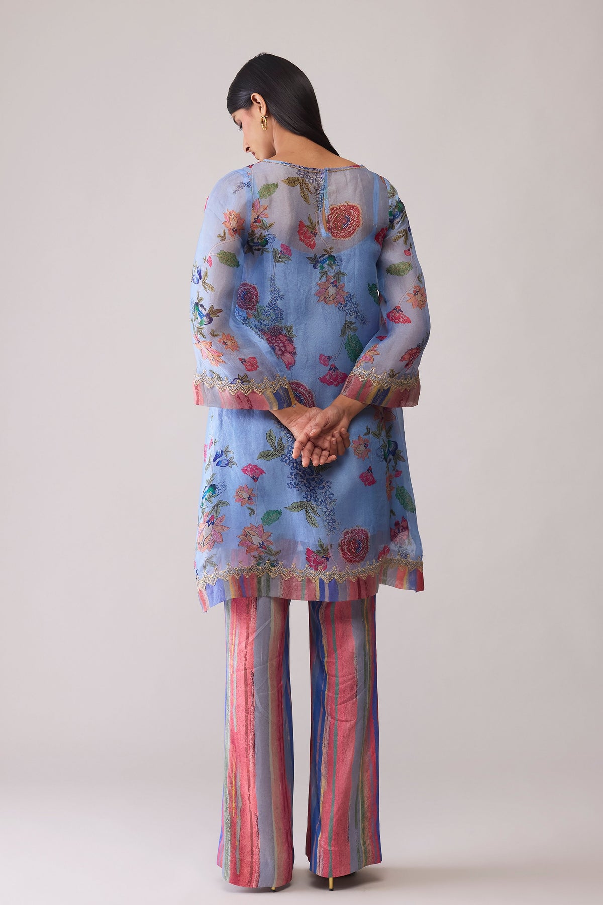 Myla Blue Print Kurta Set