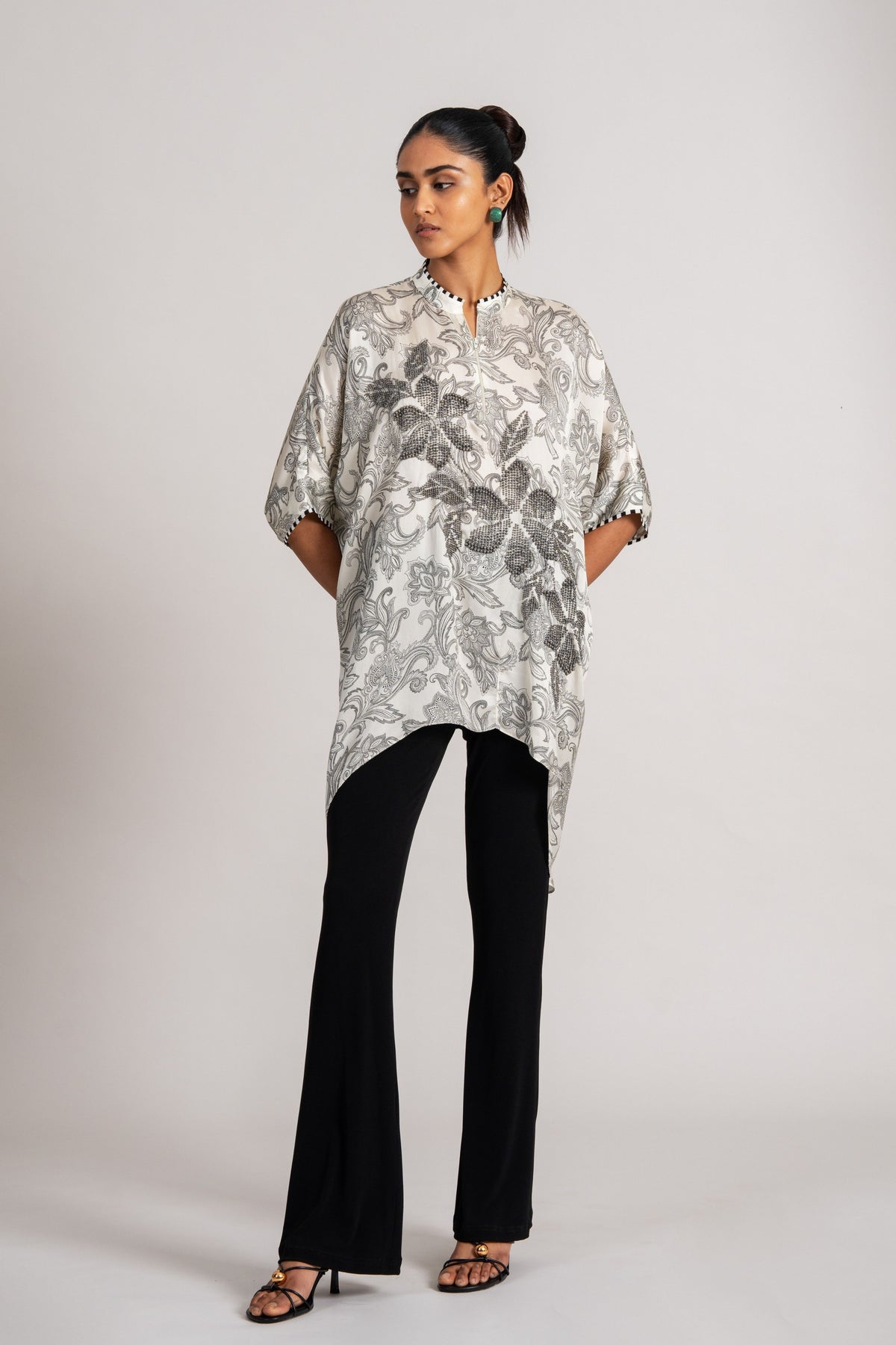 Astra Handkerchief Printed Tunic Set