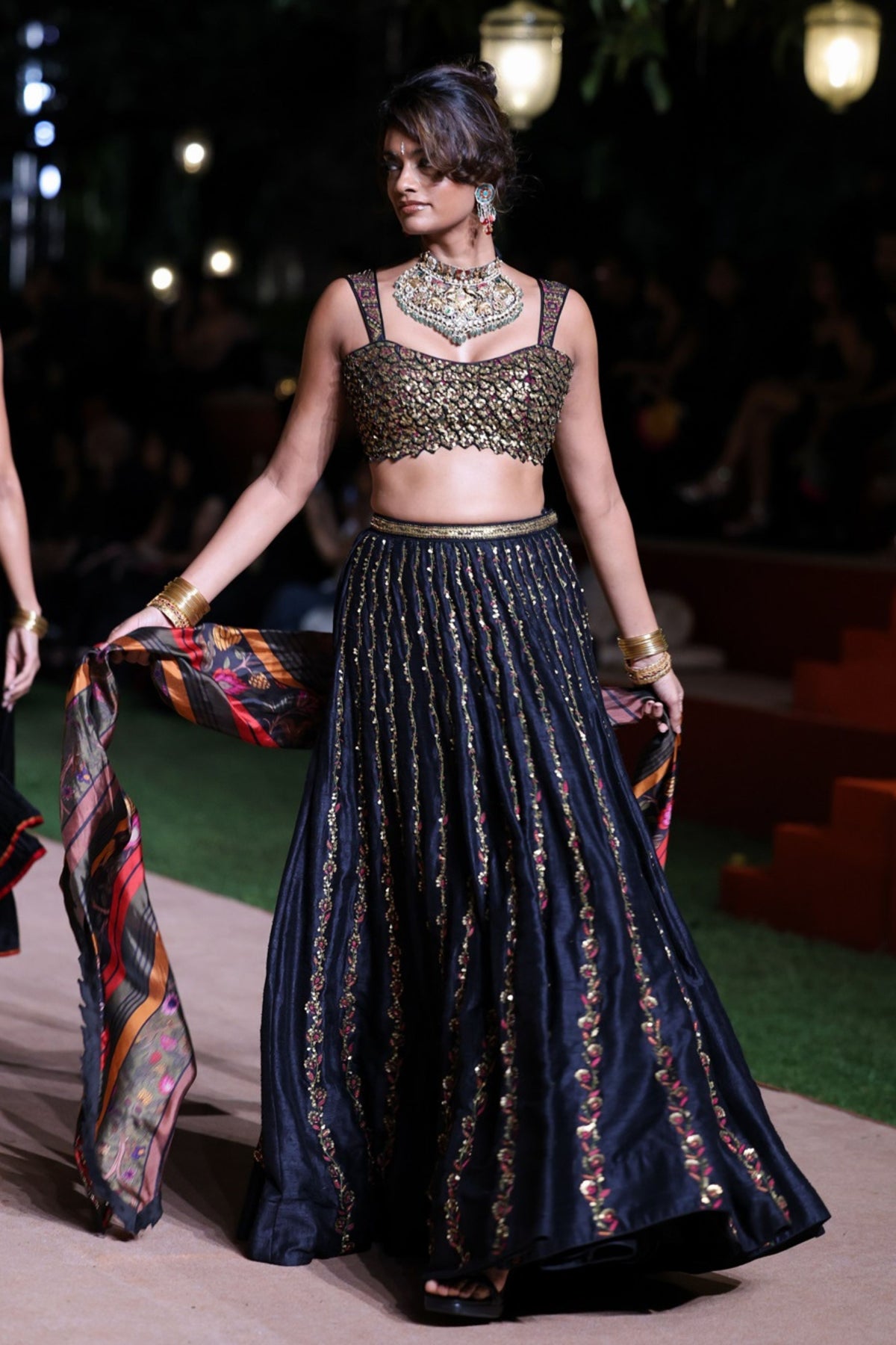 Amer Printed Lehenga Set