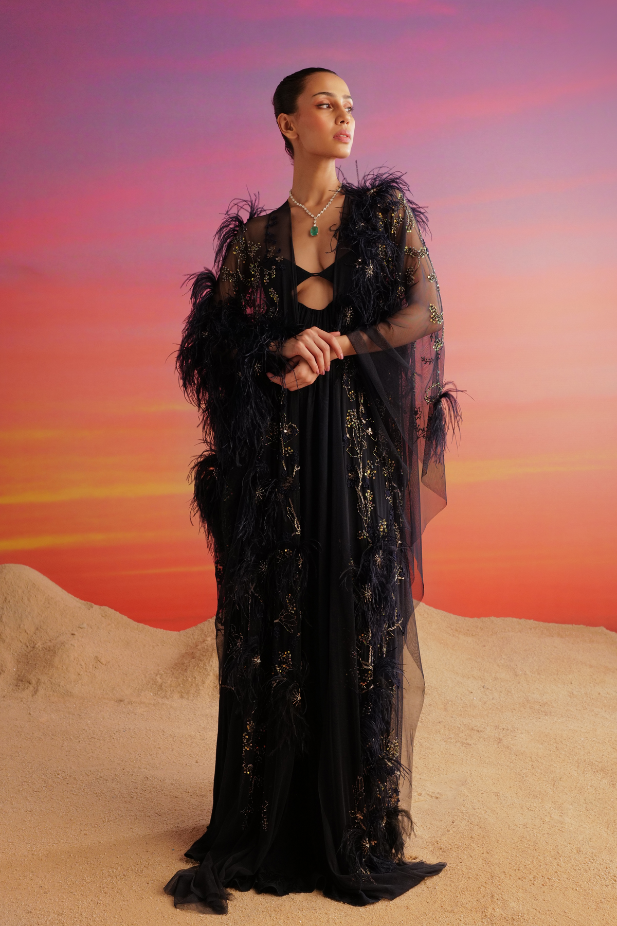 Beaut Dress With Cape