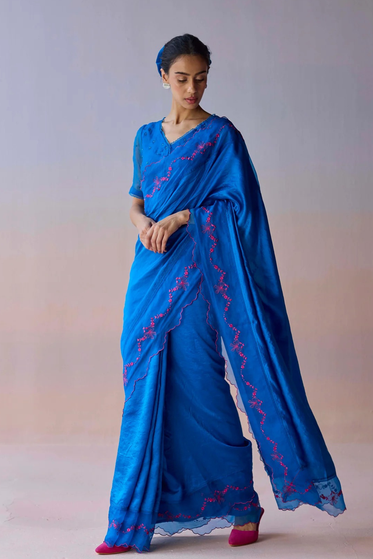 Moonglade Embroidered Saree