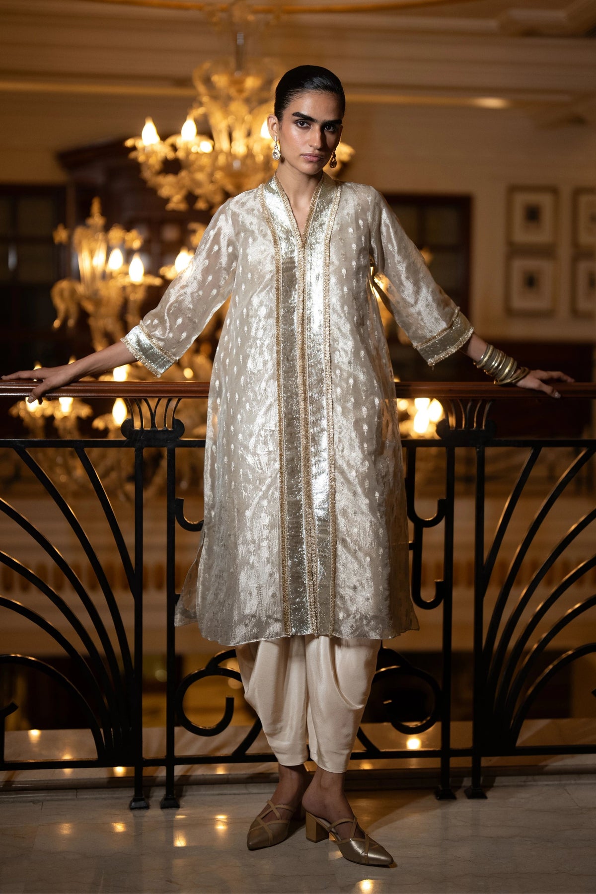 Longline Top & Dhoti Pants