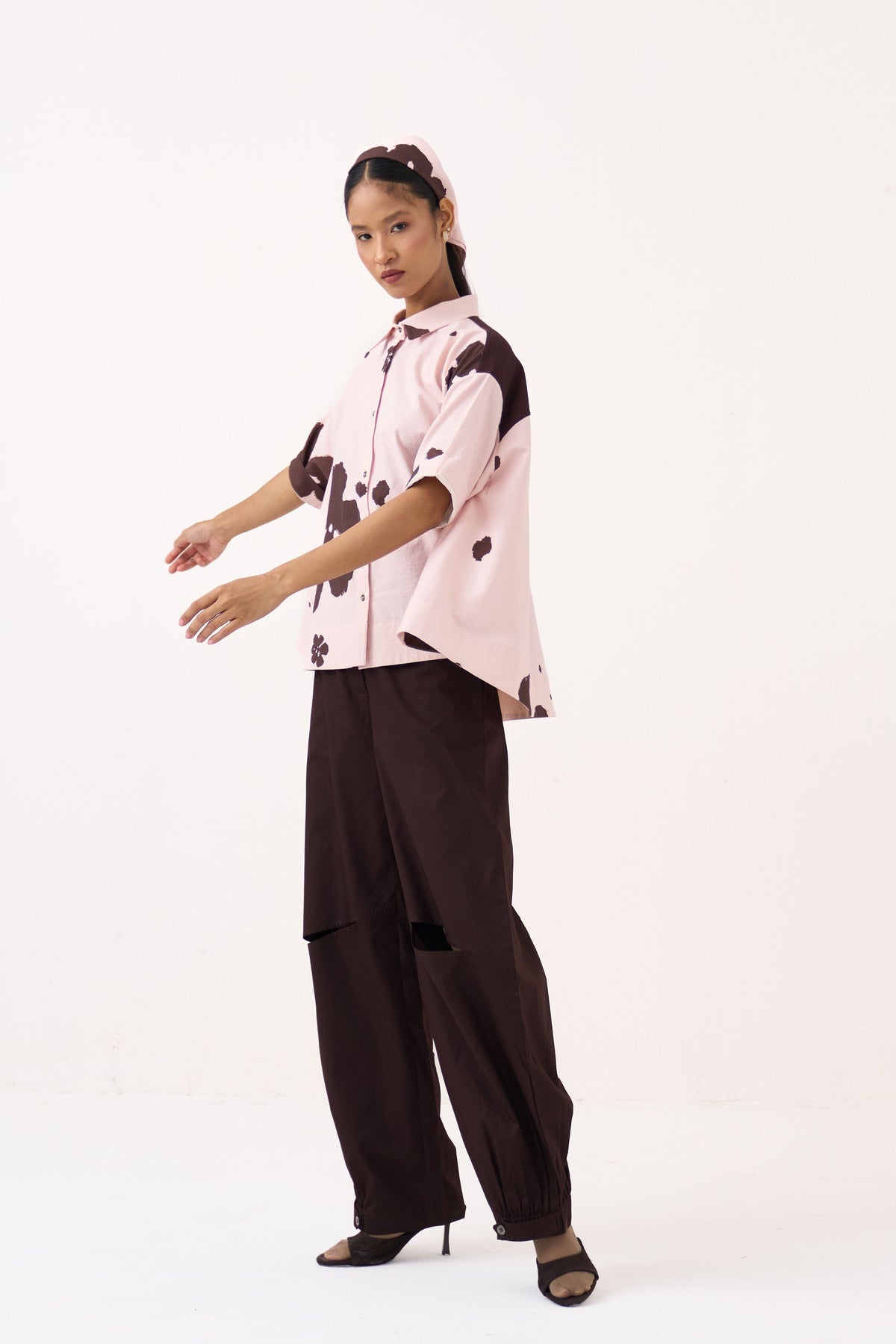 Floral Wide Hem Shirt