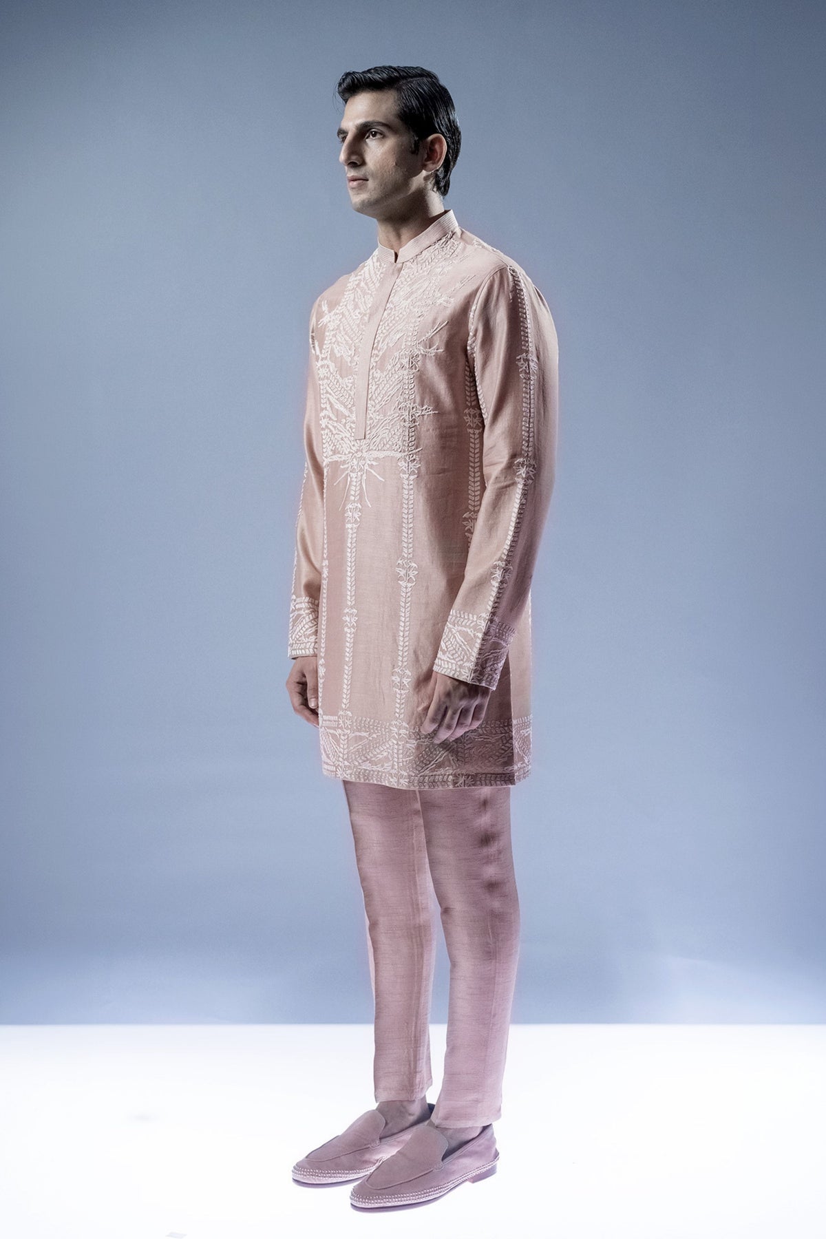 Linear Lattice Kurta Set