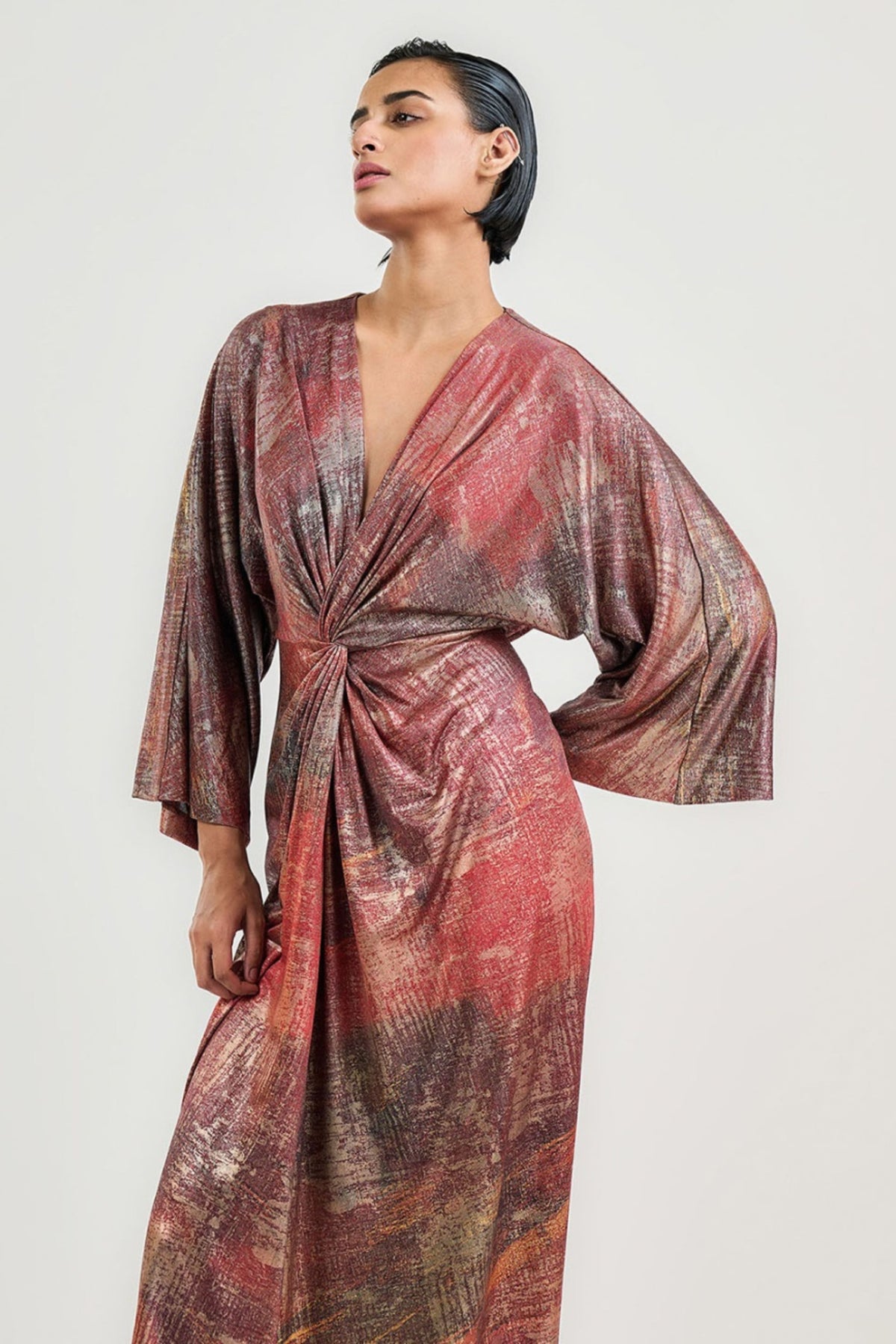 The Multicolor Knotted Dress