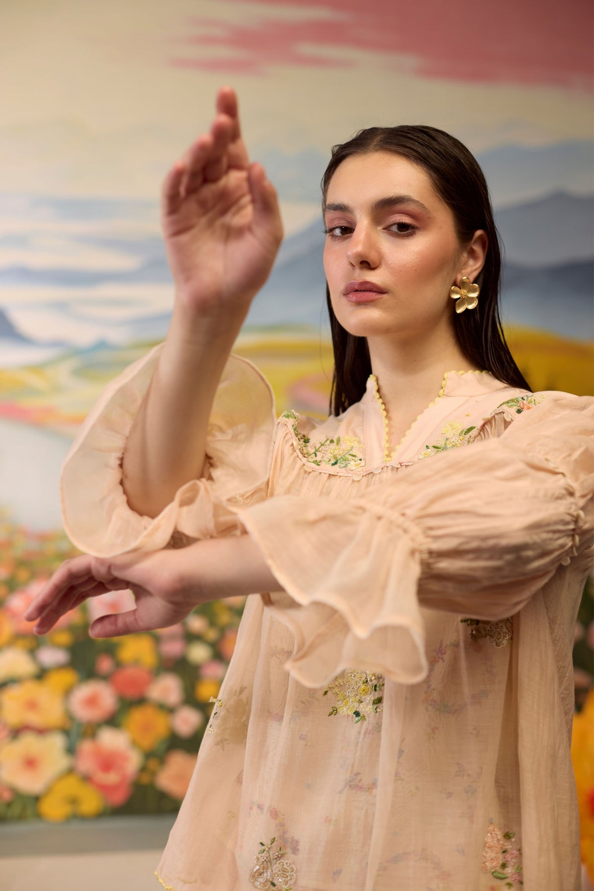 Sorbret Embroidered Top