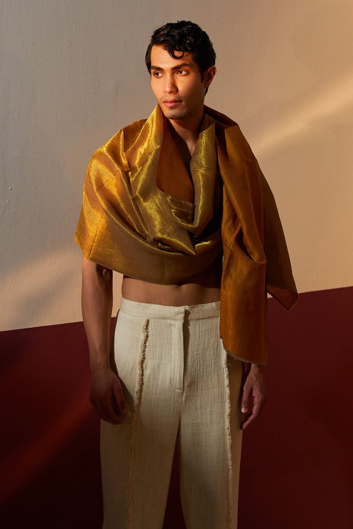 Pashmina Reversible Yellow Ocre Shawl