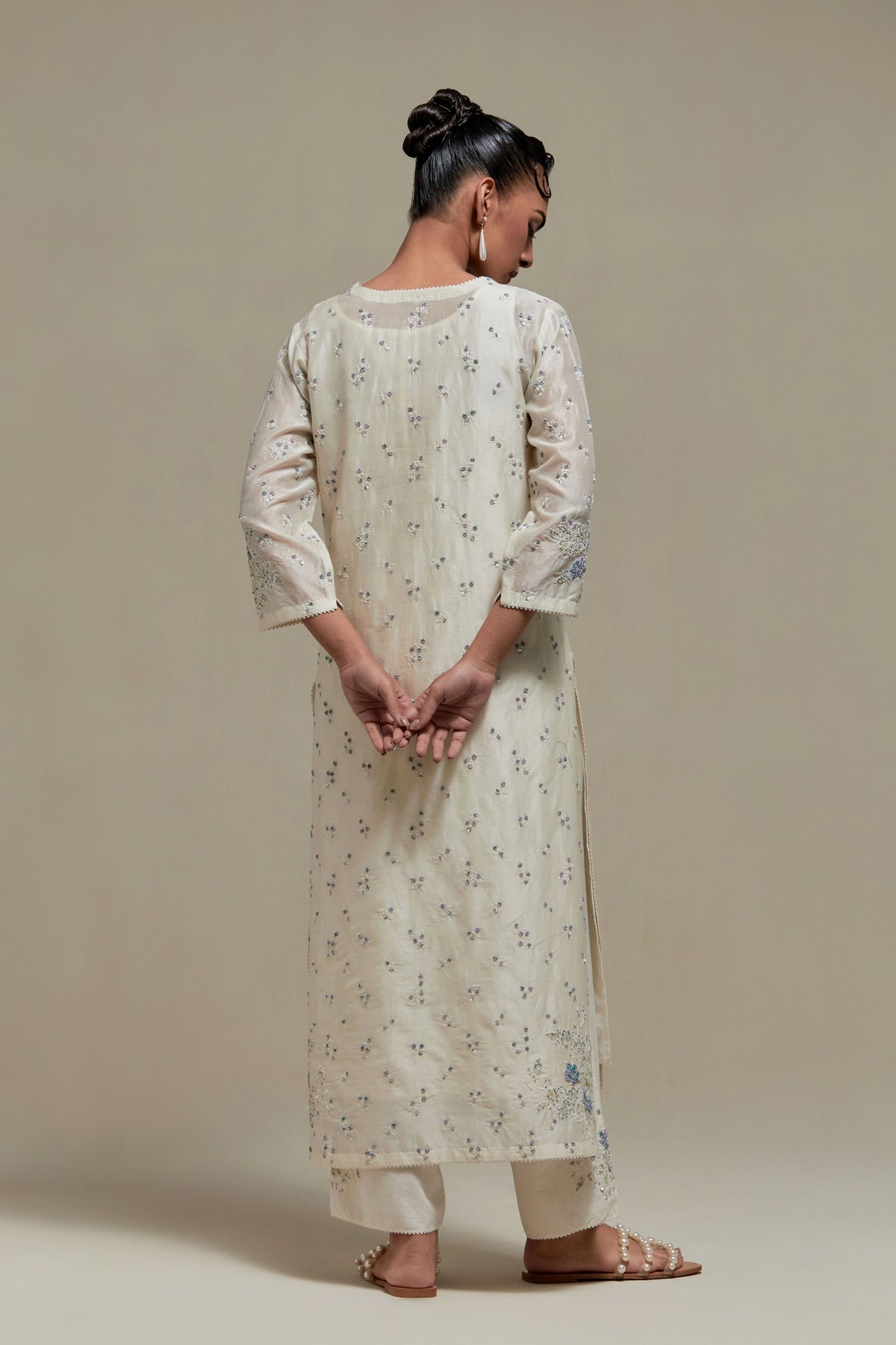 Blue Straight Kurta Set