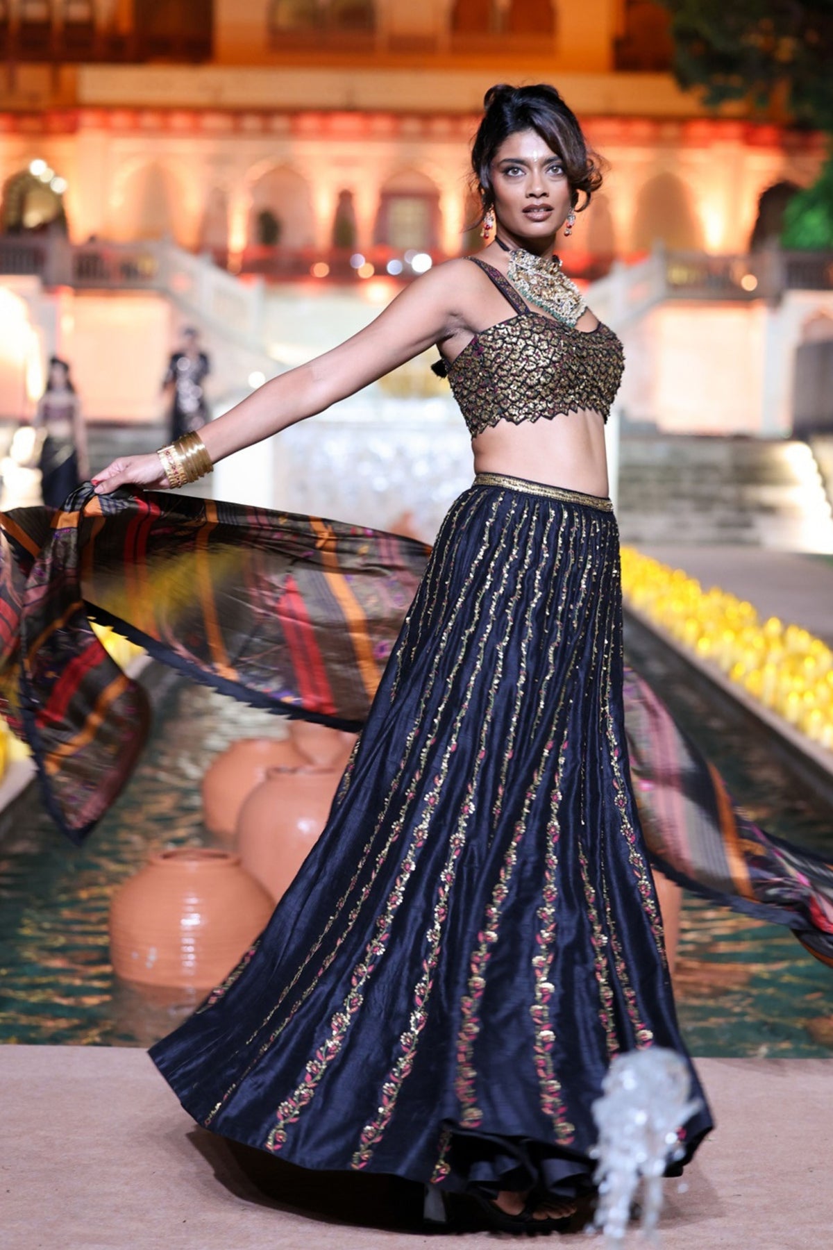 Amer Printed Lehenga Set