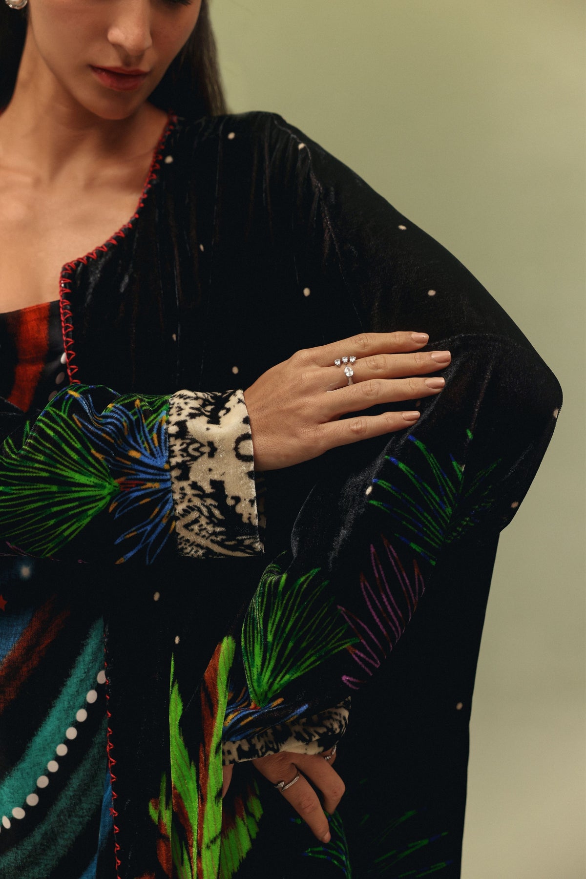 Demi Night Safari Long Poncho