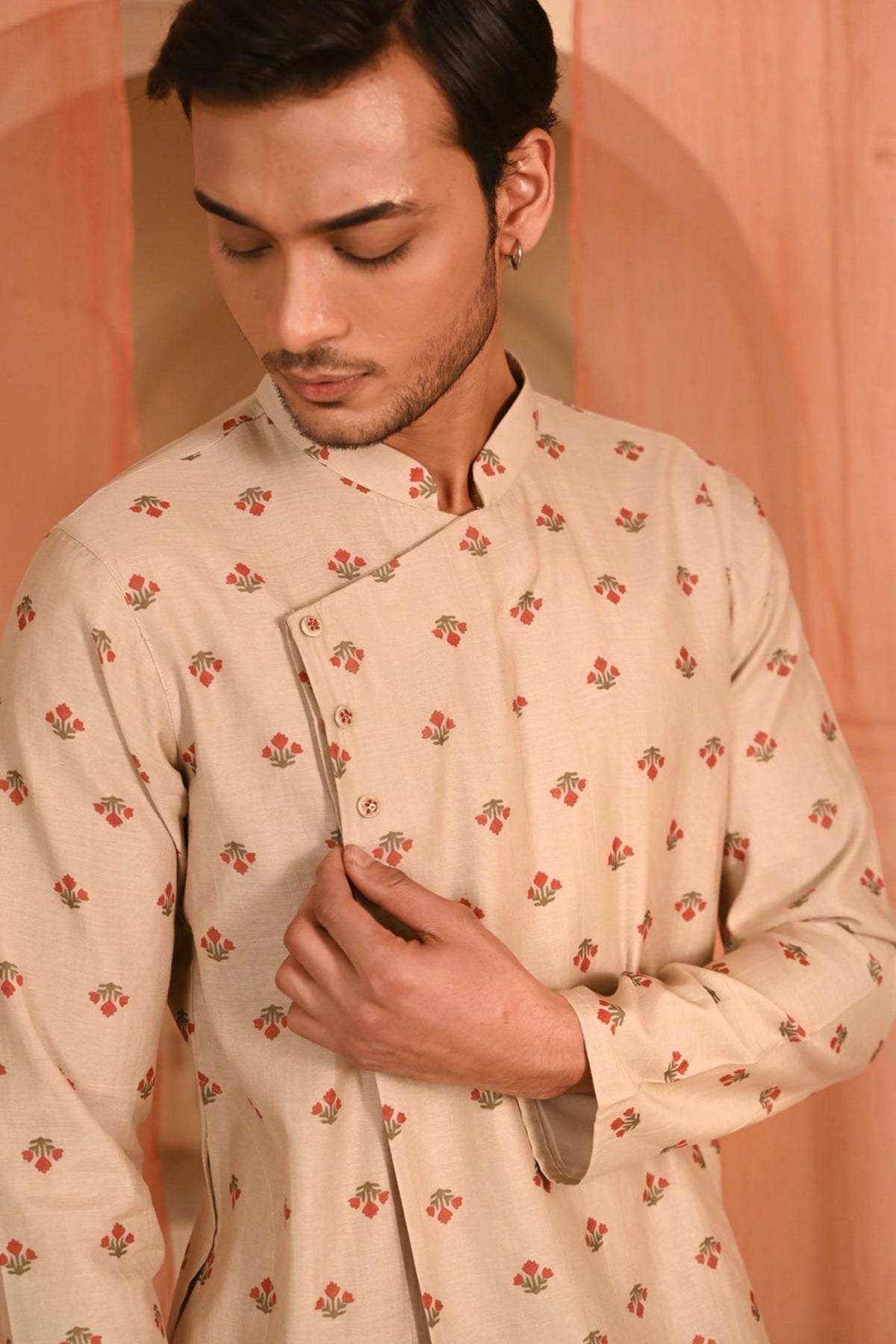 Bagh Angrakha Kurta Set