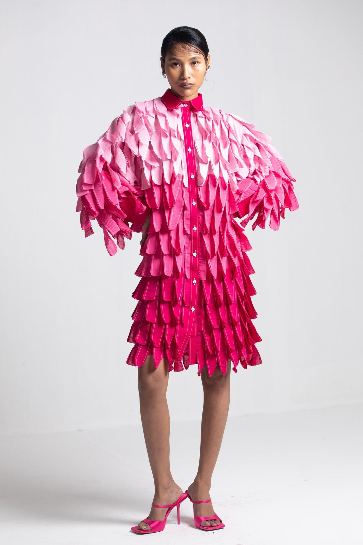 Boxy Ombre Petal Dress