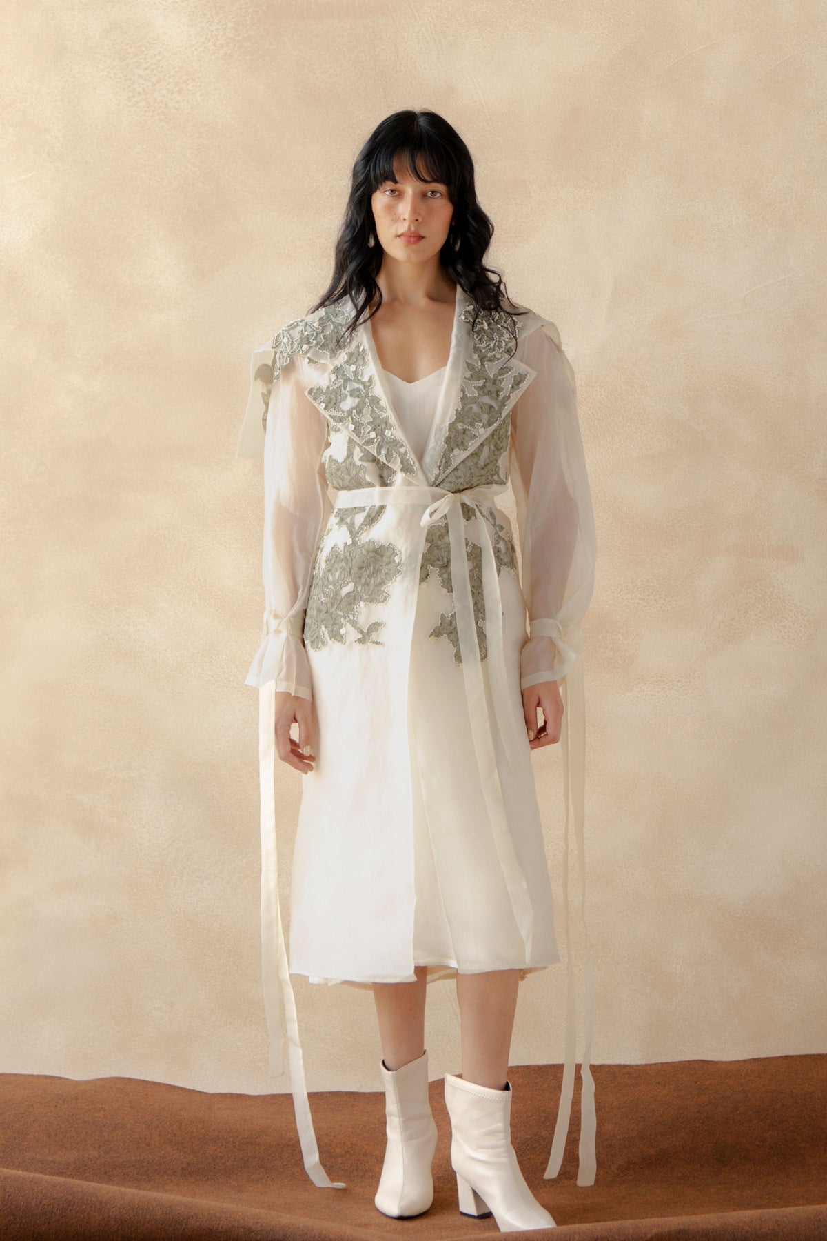 Organza Trench Coat Slip Inner