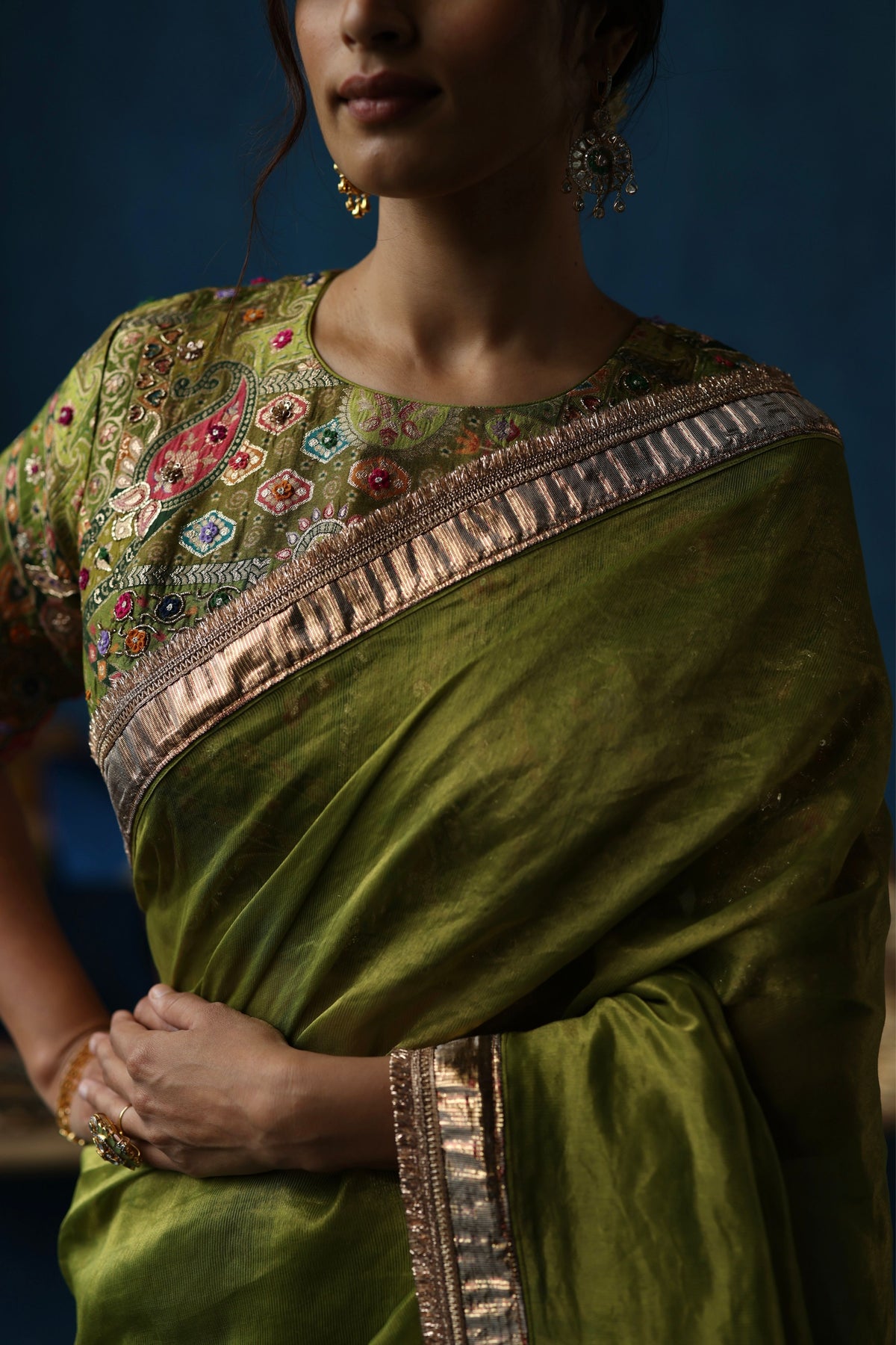 Pista Green Sharbat Saree