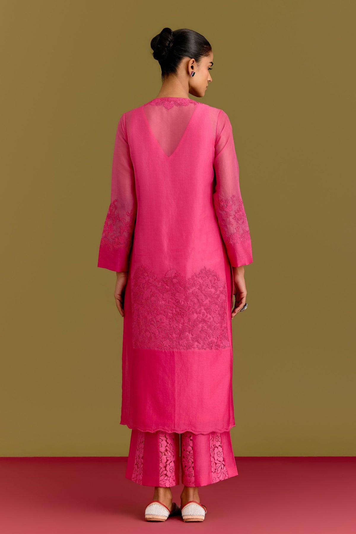 Fuchsia Kurta Set