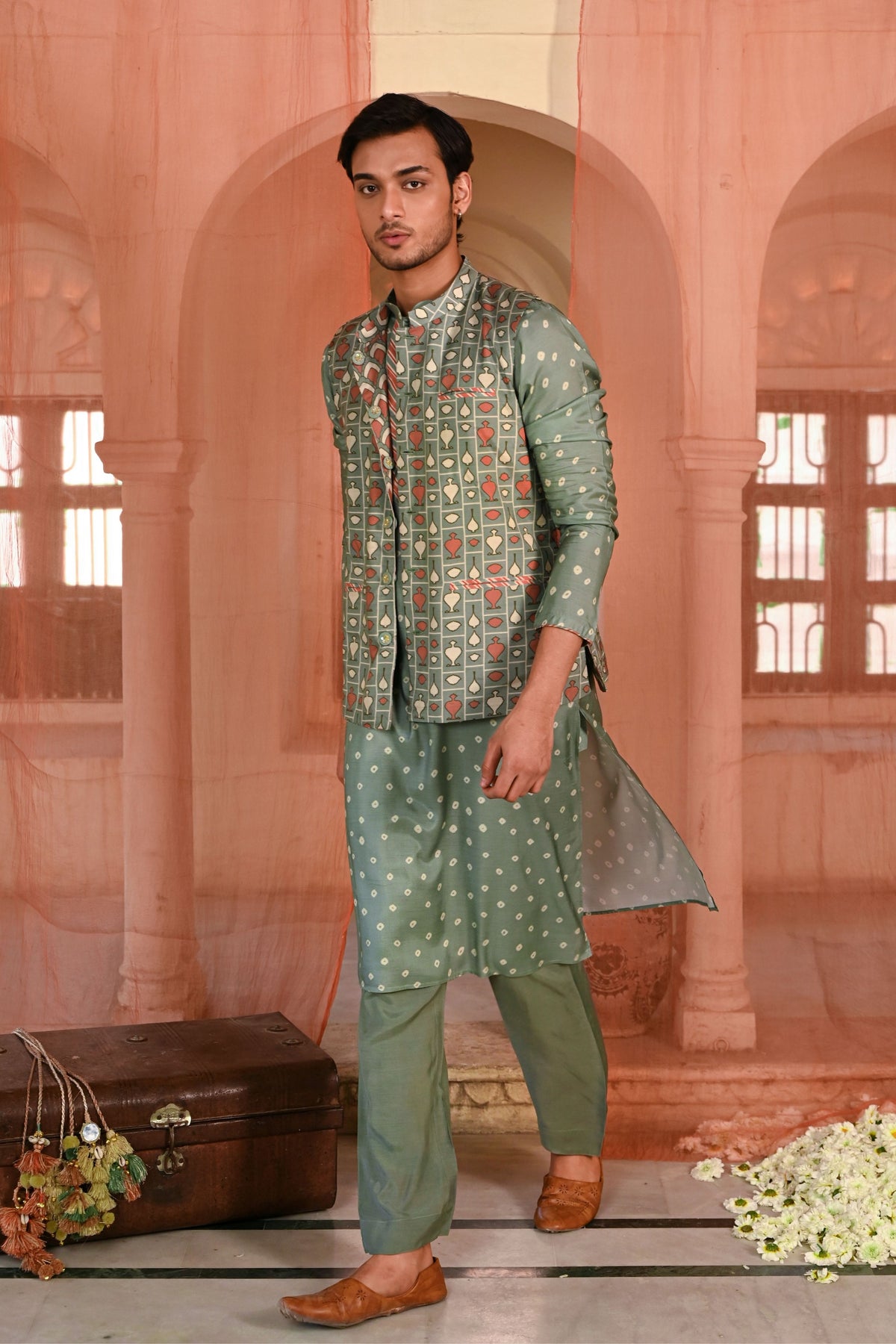 Sawai Nehru Jacket Set