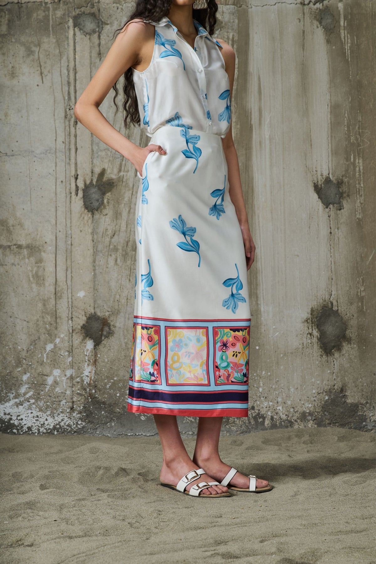 Blooming Edge Halter Shirt
