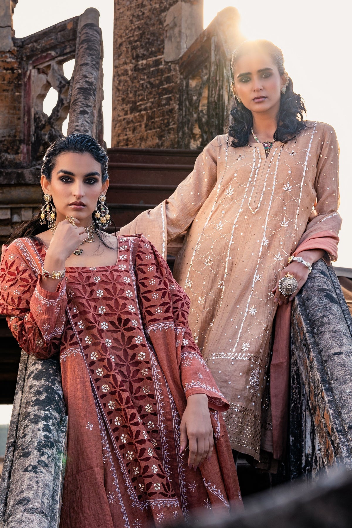 Nude Blush Kalidar Set