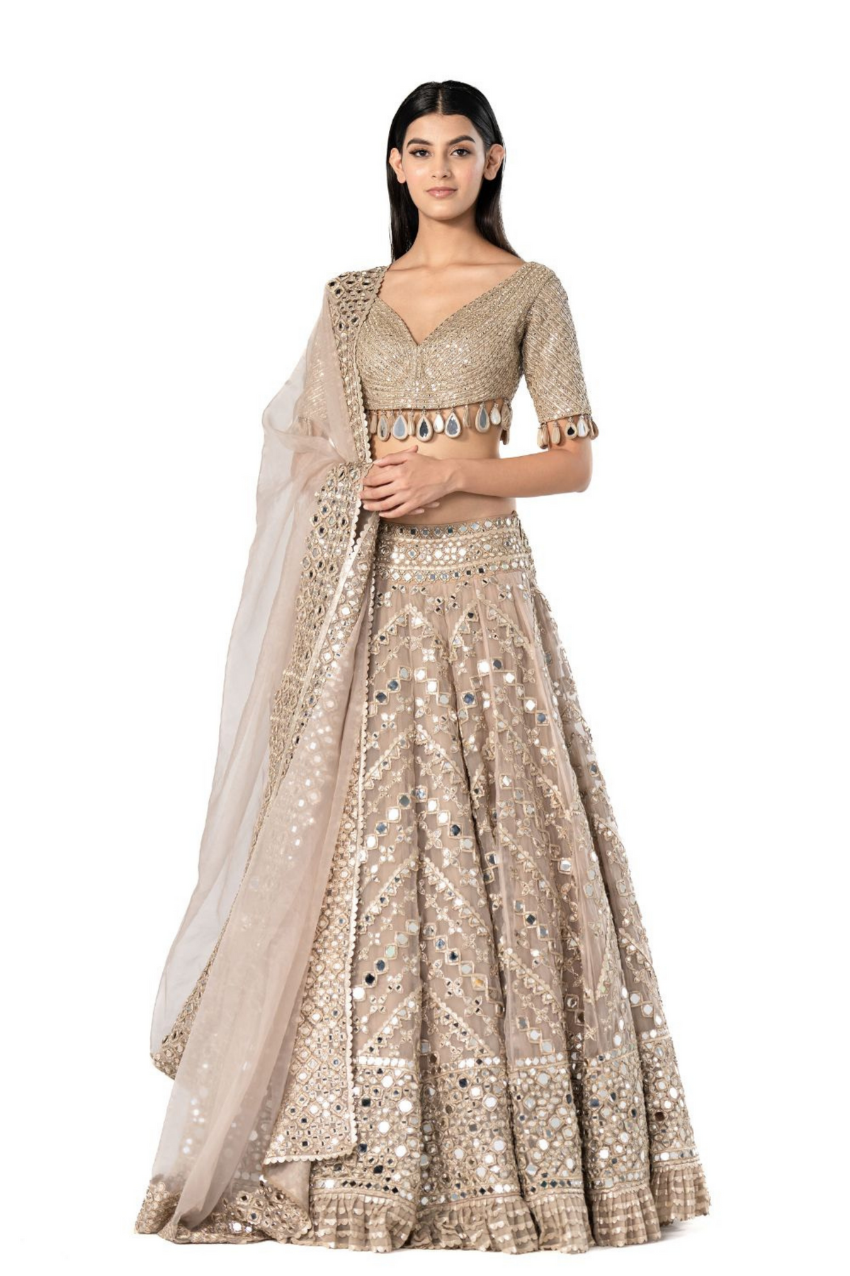 Moon Grey Lehenga Set