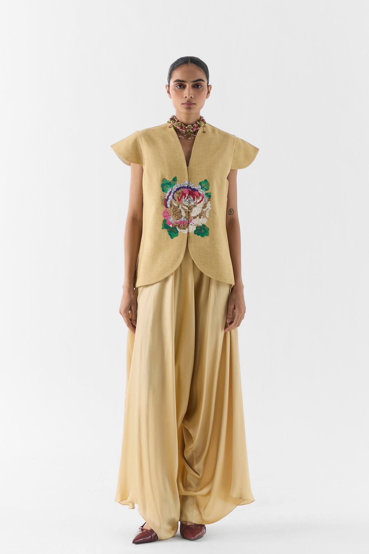 Gold Garden Rose Co-Ord Set
