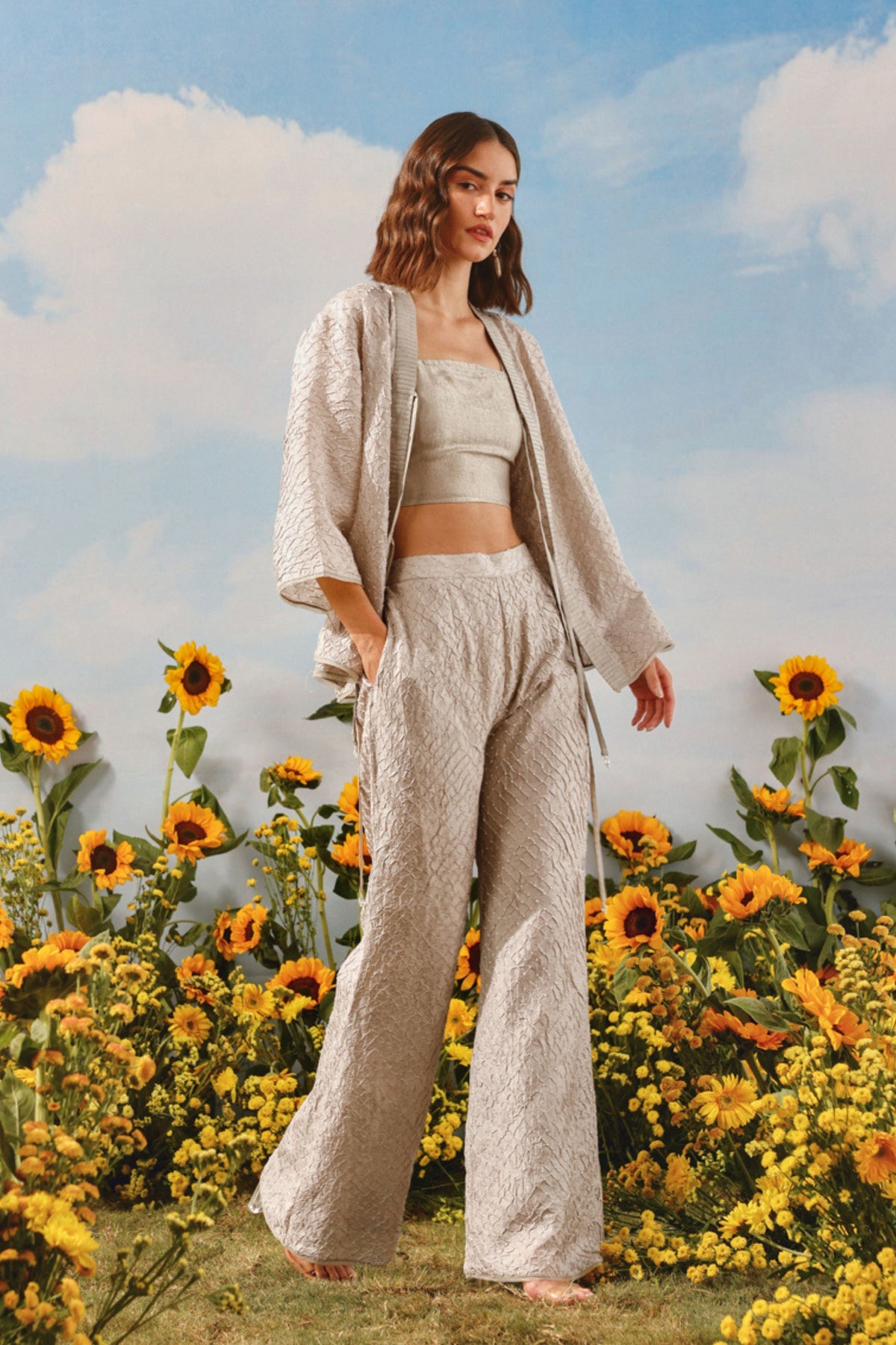 Crushed Bandhani Pants