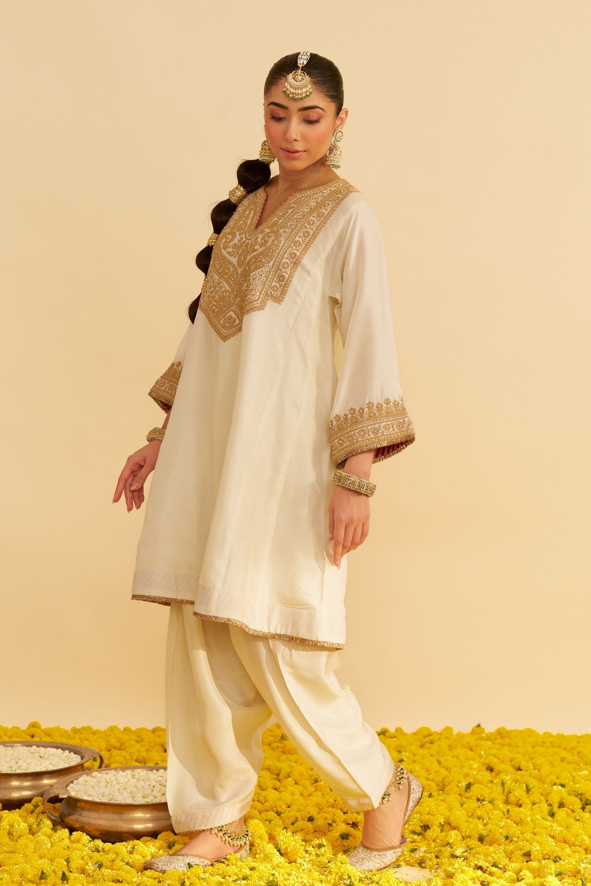 Mehza Ivory Salwar Set