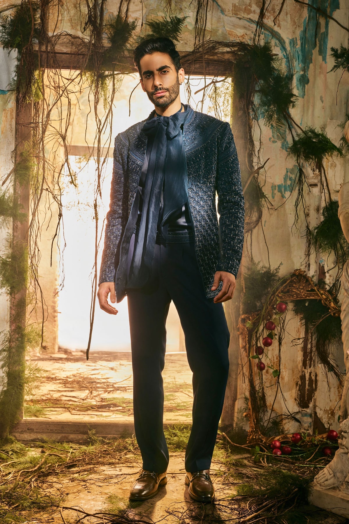 Ebon Luxe Open Jacket Set