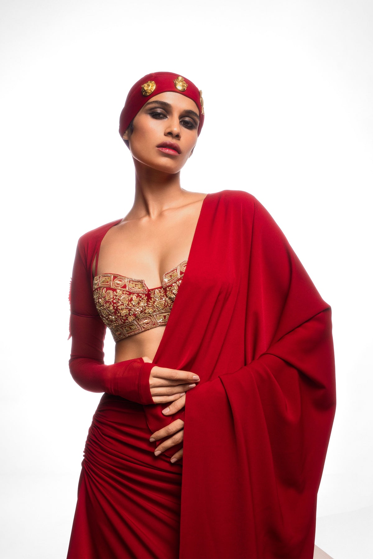 The Manhattan Cocktail Saree