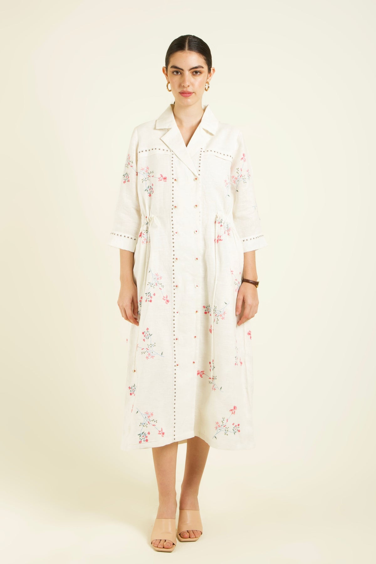 Ivory Shirt Dress