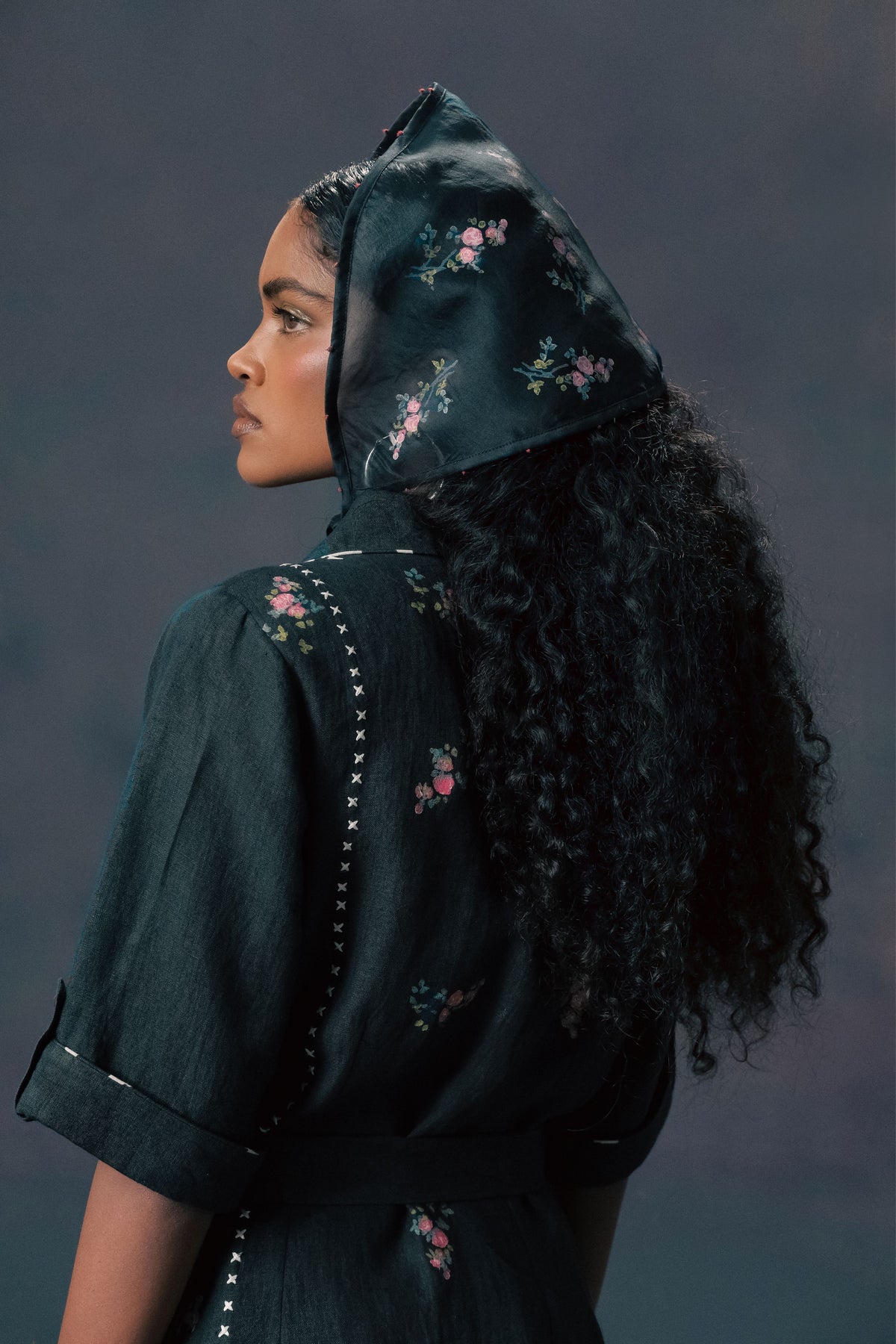 Indigo Block Printing Dress