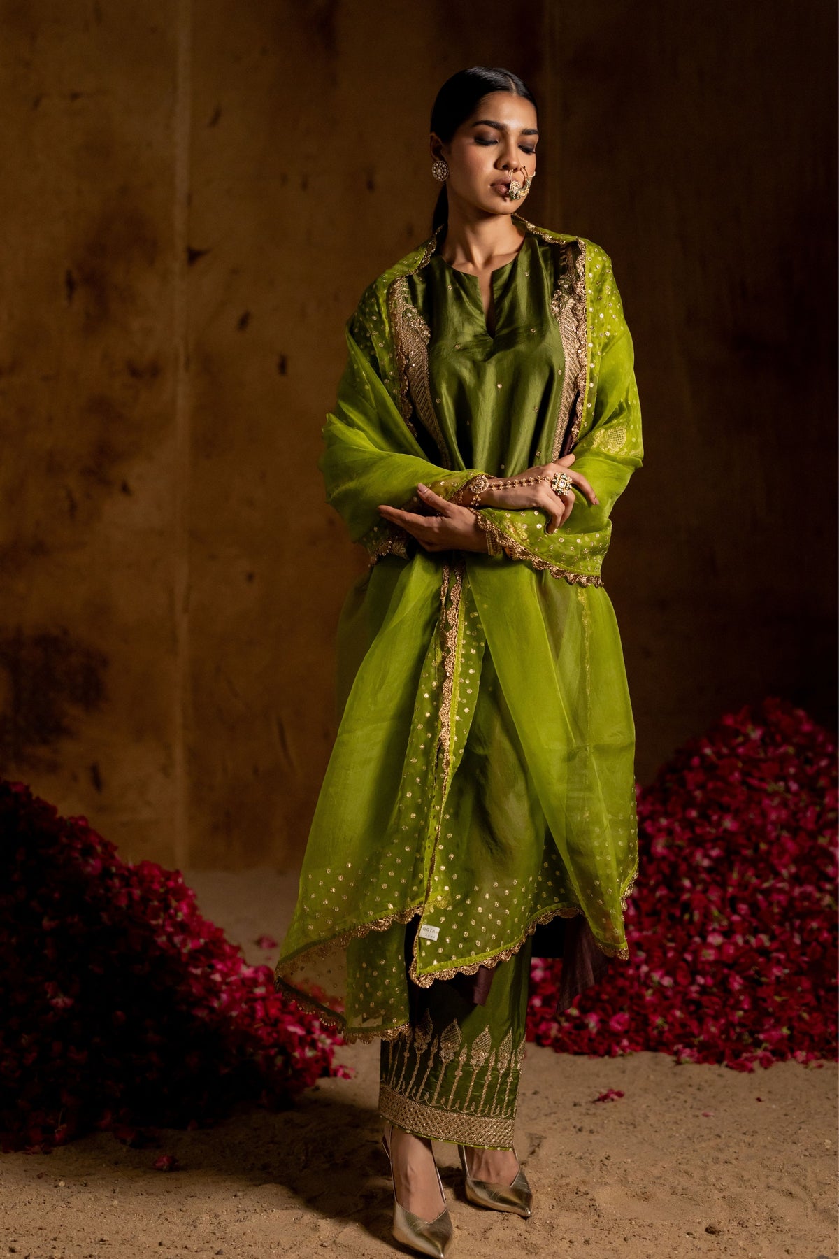 Lime Dupatta
