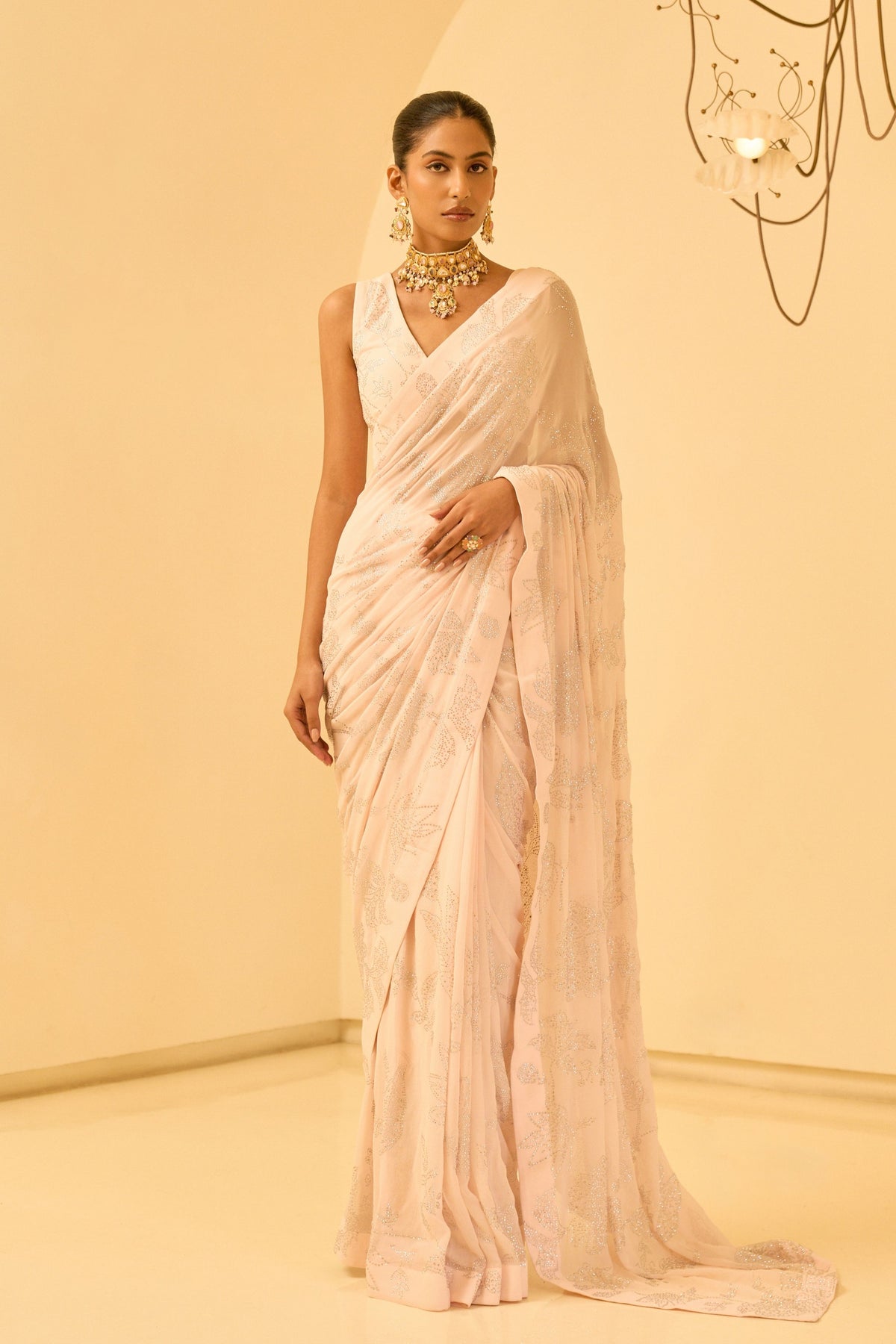 Shoraswiki Blush Saree Set