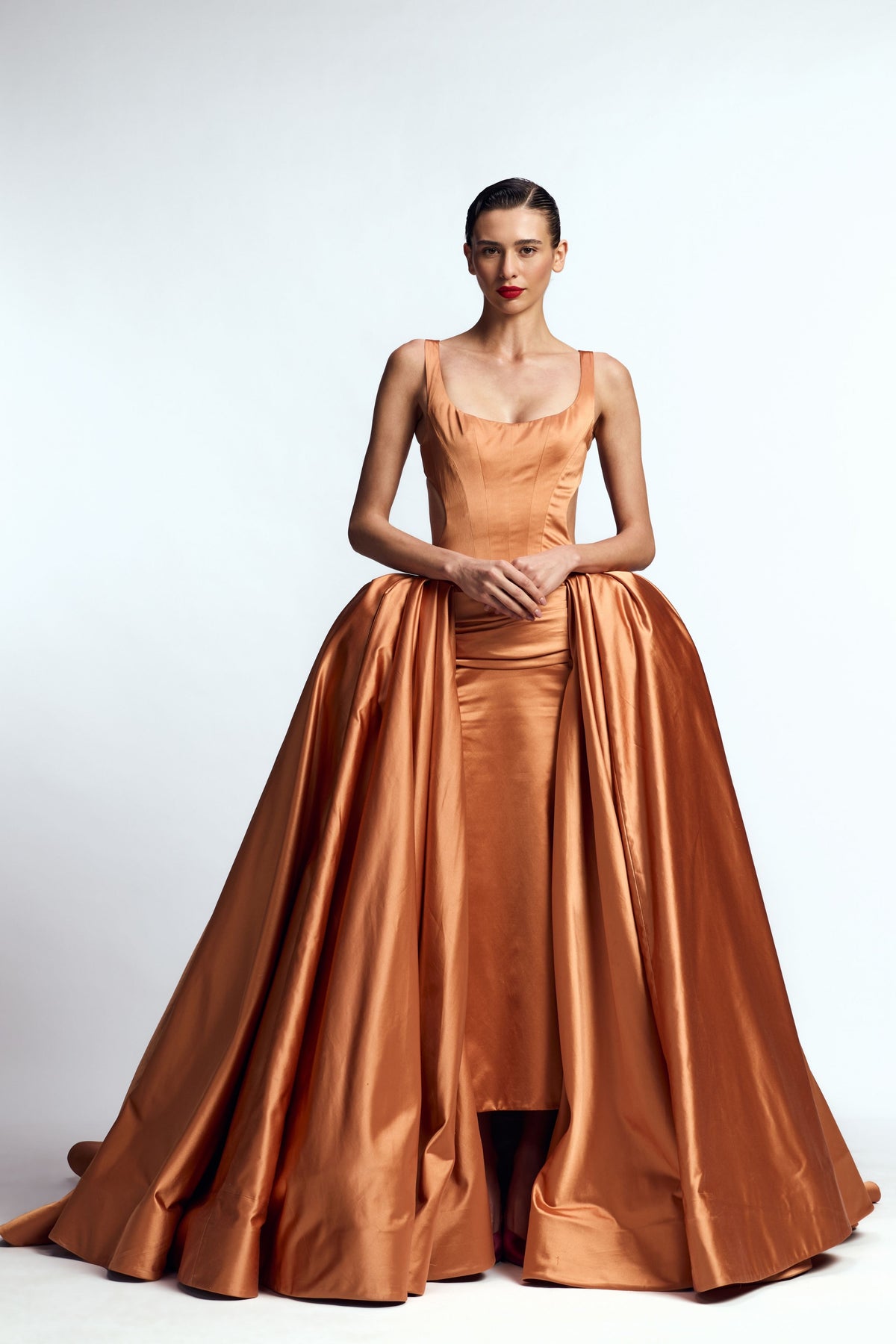 Structured Column Gown