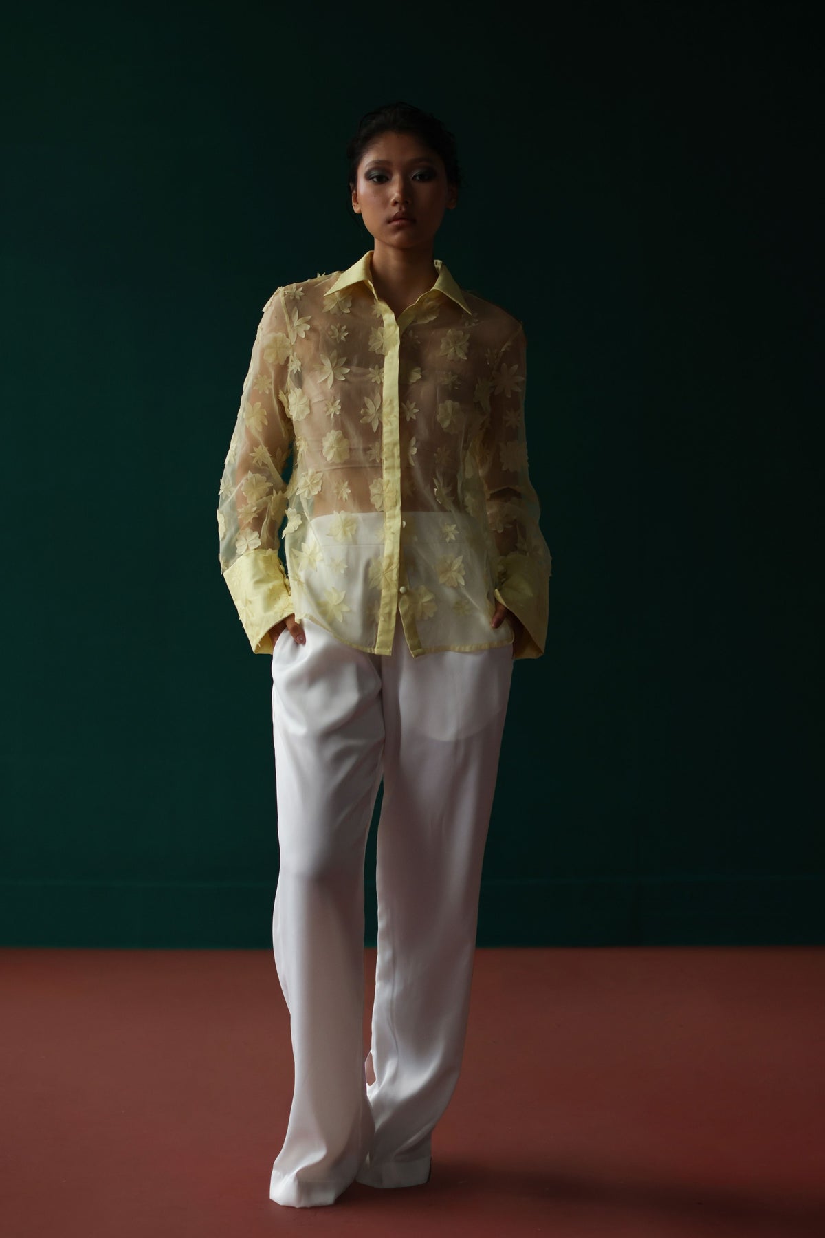 Lime Yellow Bloom Shirt