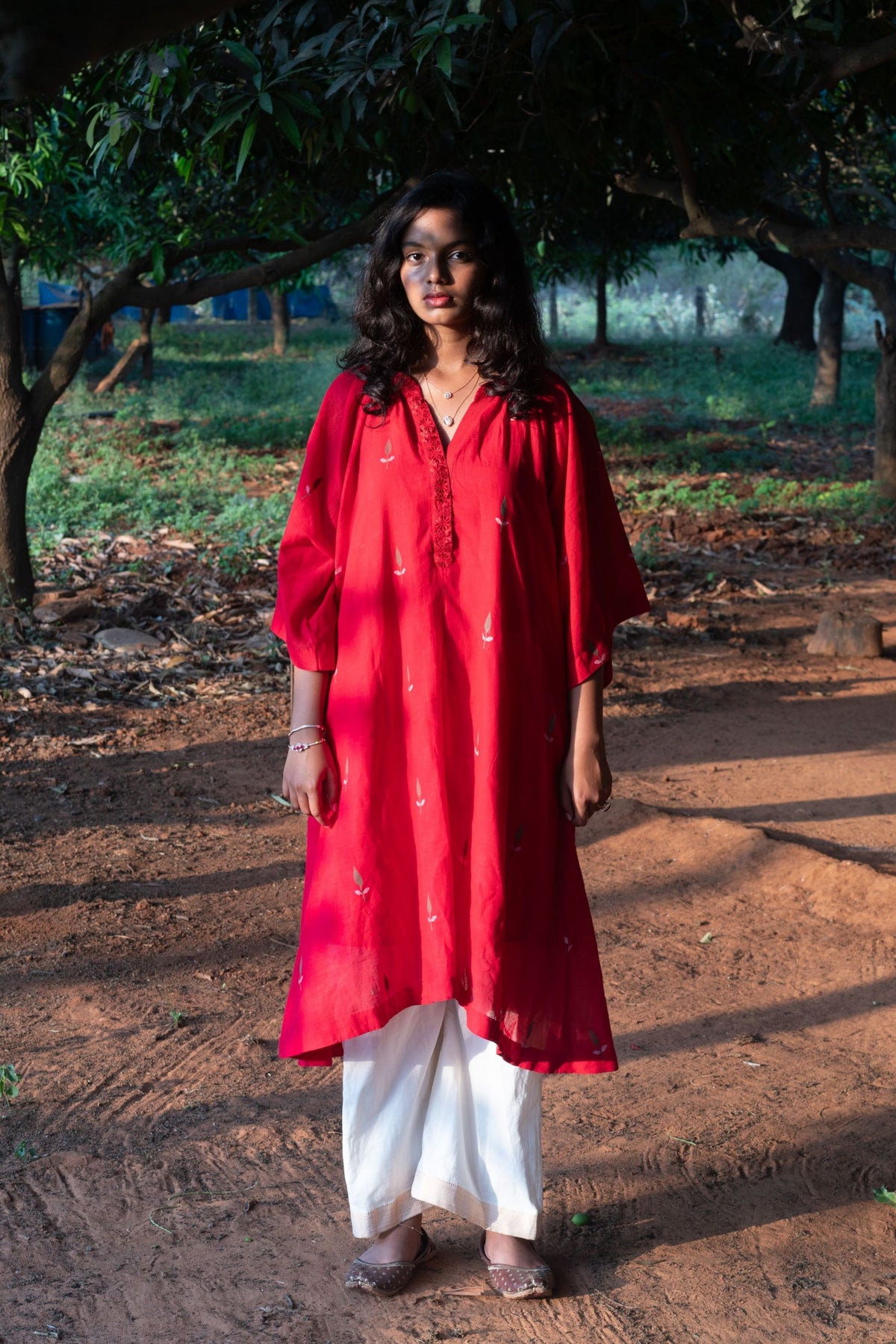 Esha Kaftan Tunic Set