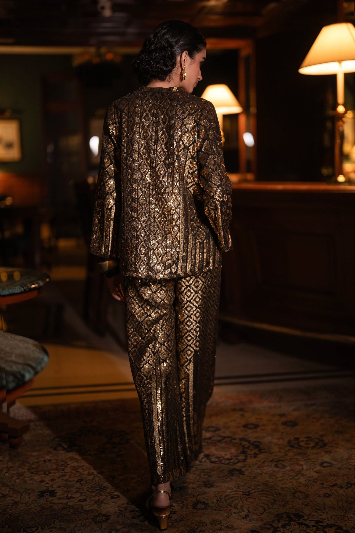 Sequin Embroidered Top