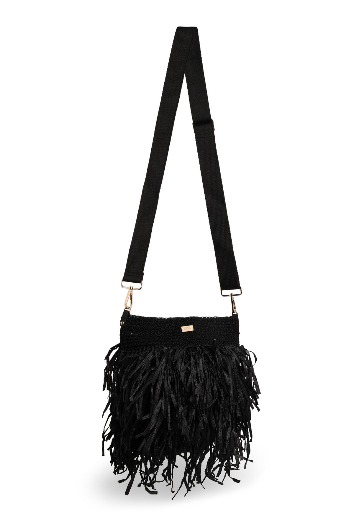 Black Raffia Bucket