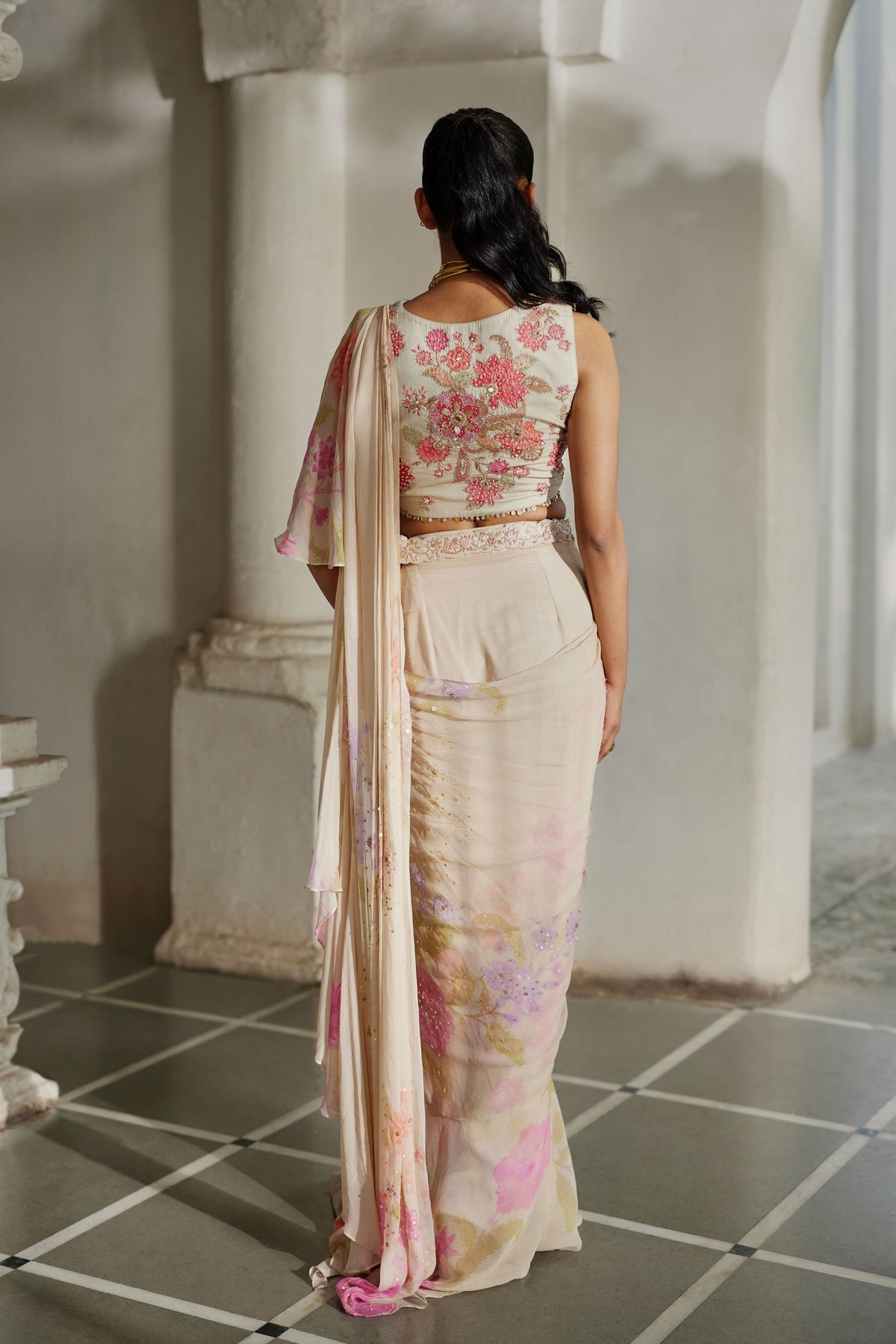 Ceres Draped Saree Set