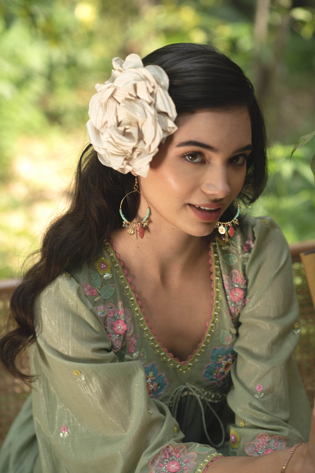 Green Gypsy Pocket Dress