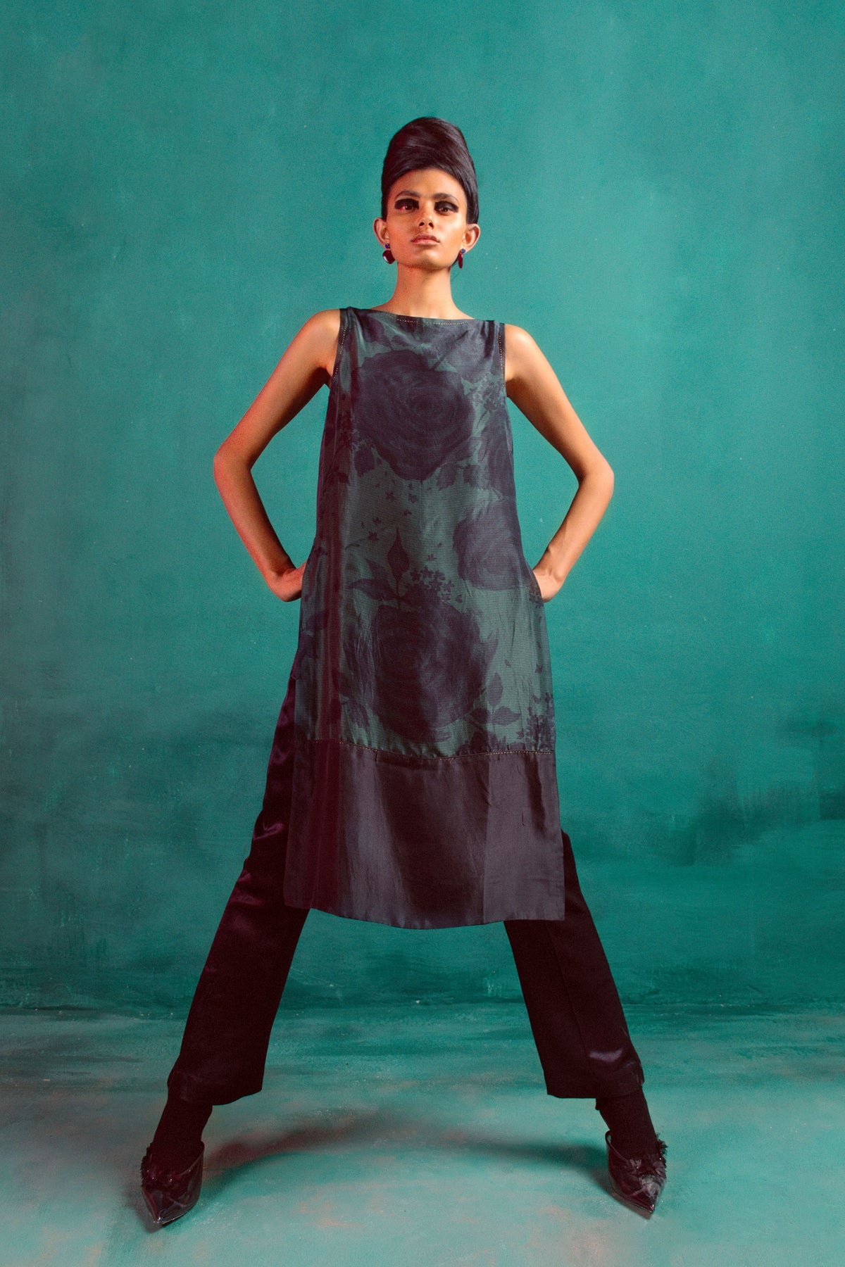Deep Moss Printed Kurta Set